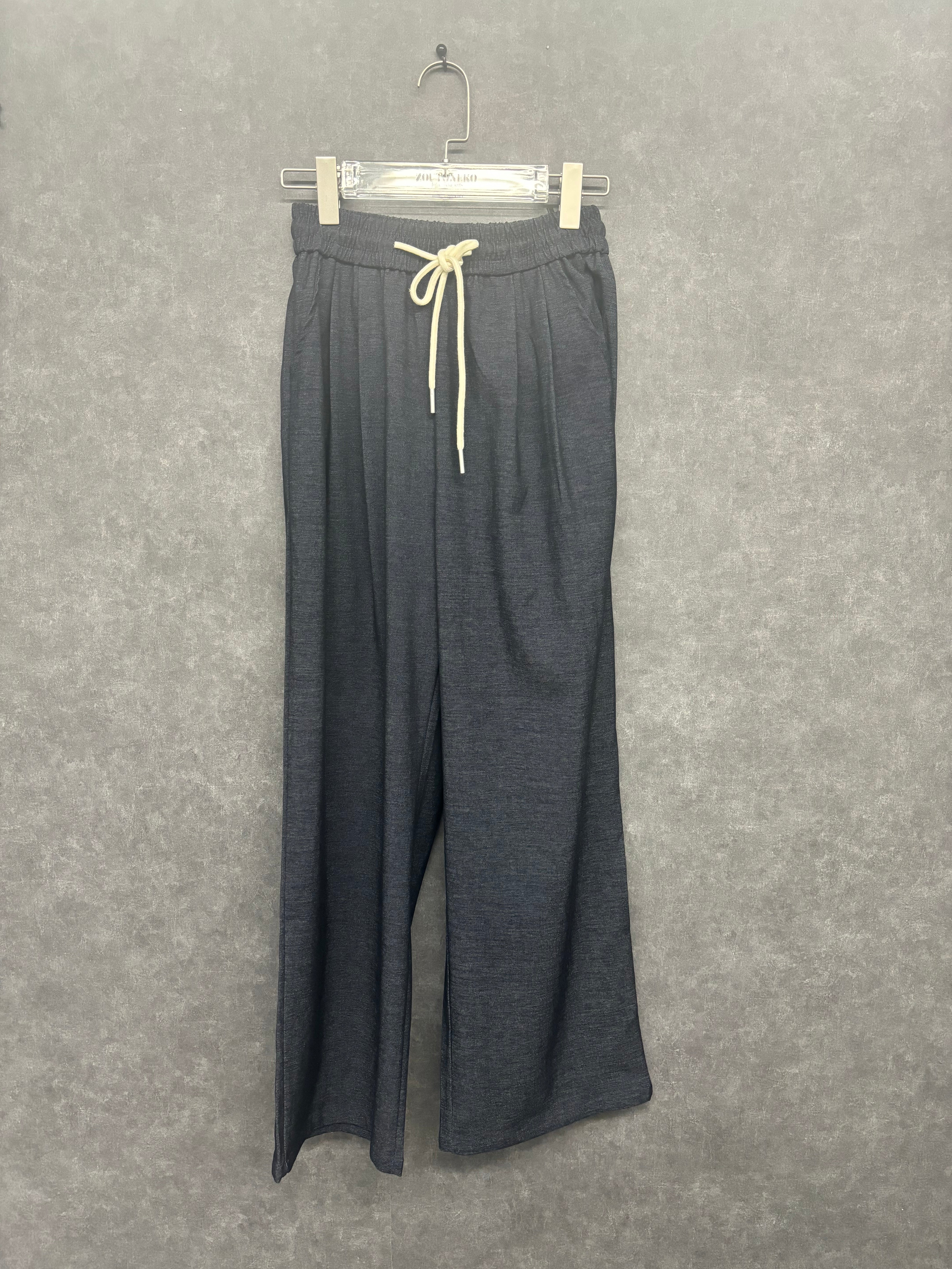 【予約】デニムライクパンツ ネイビー ※11月下旬~12月上旬頃より順次配送予定