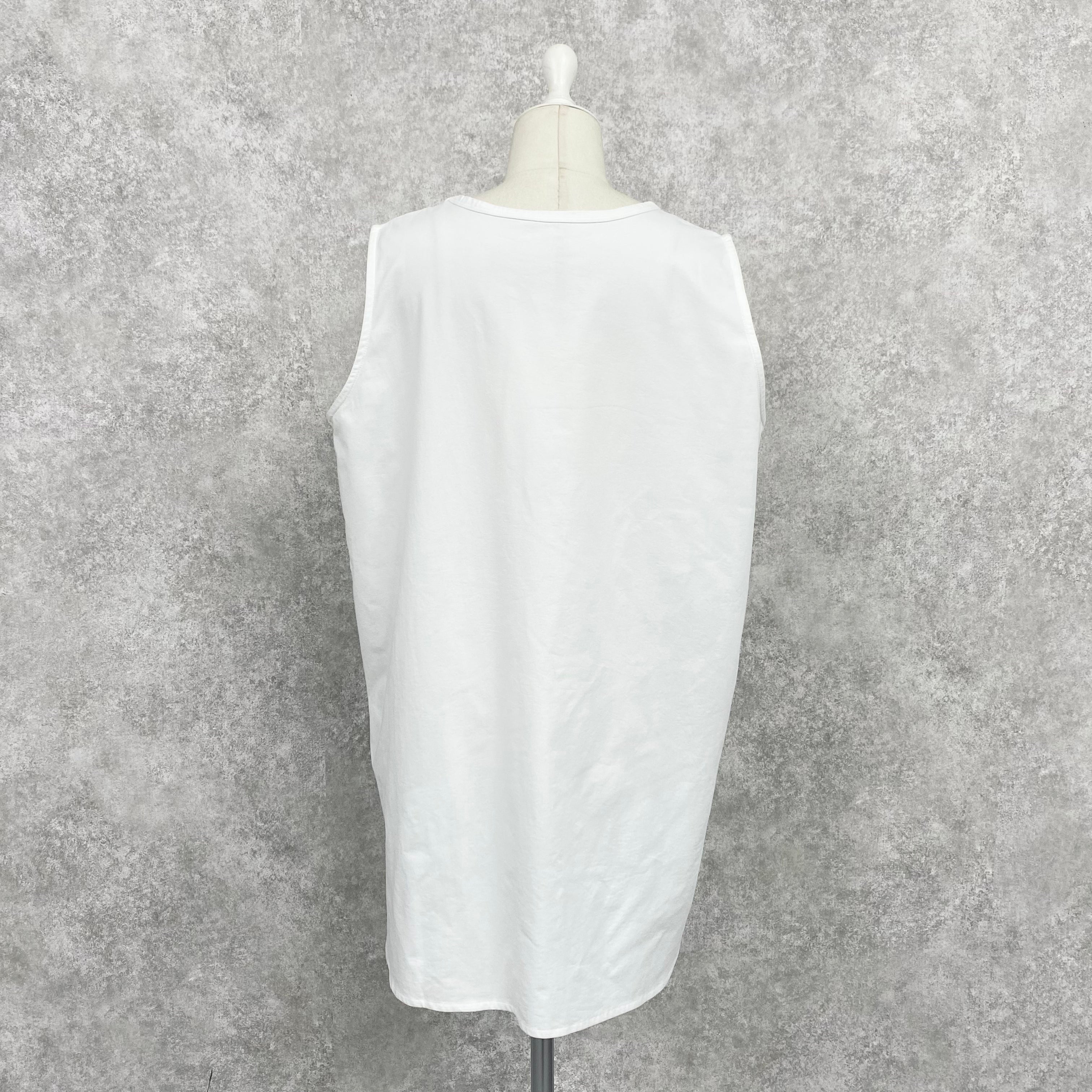 【ASYMM】LAYER MATE TANK -white-