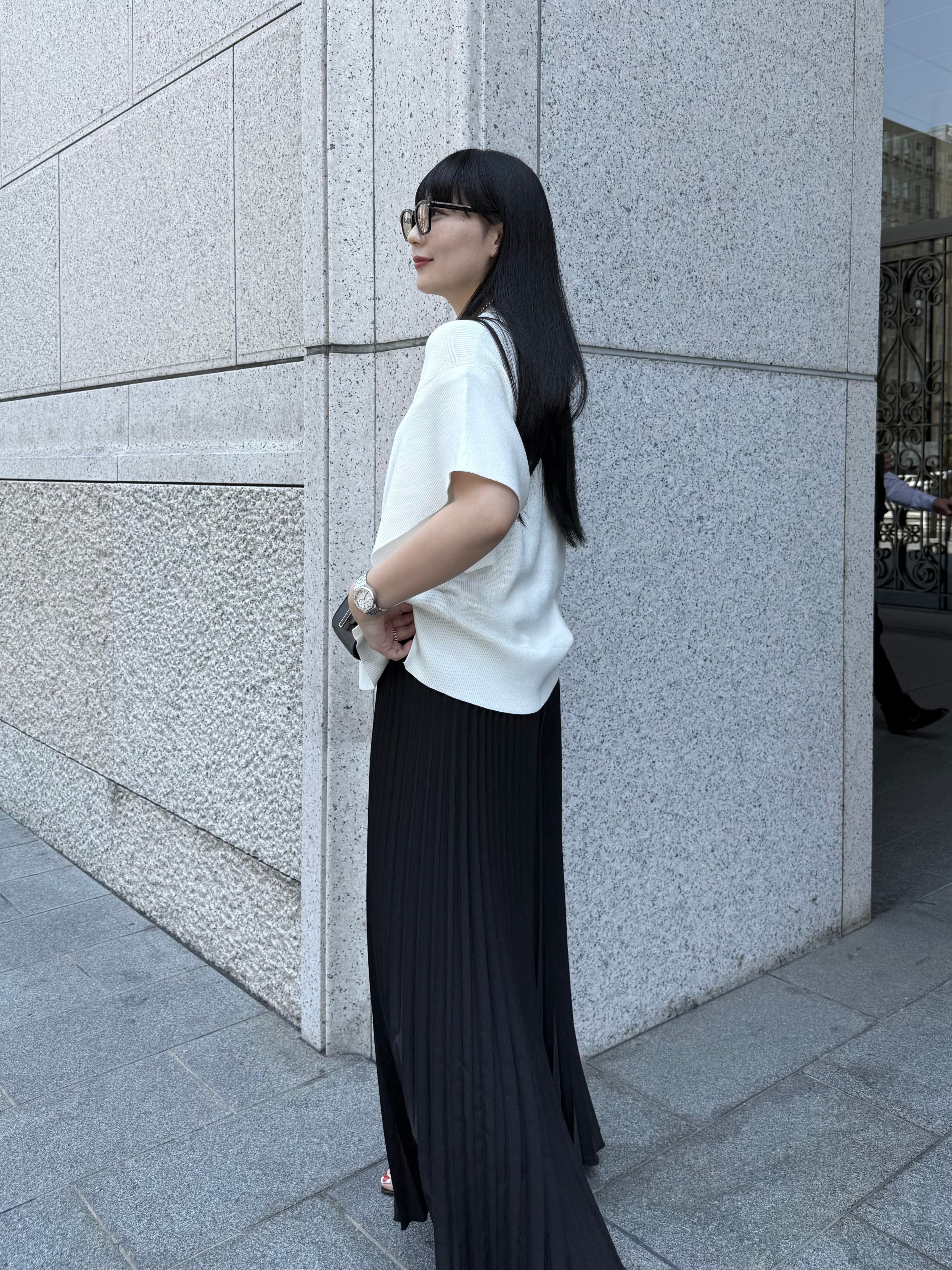 【ASYMM】Slow Knit -white-