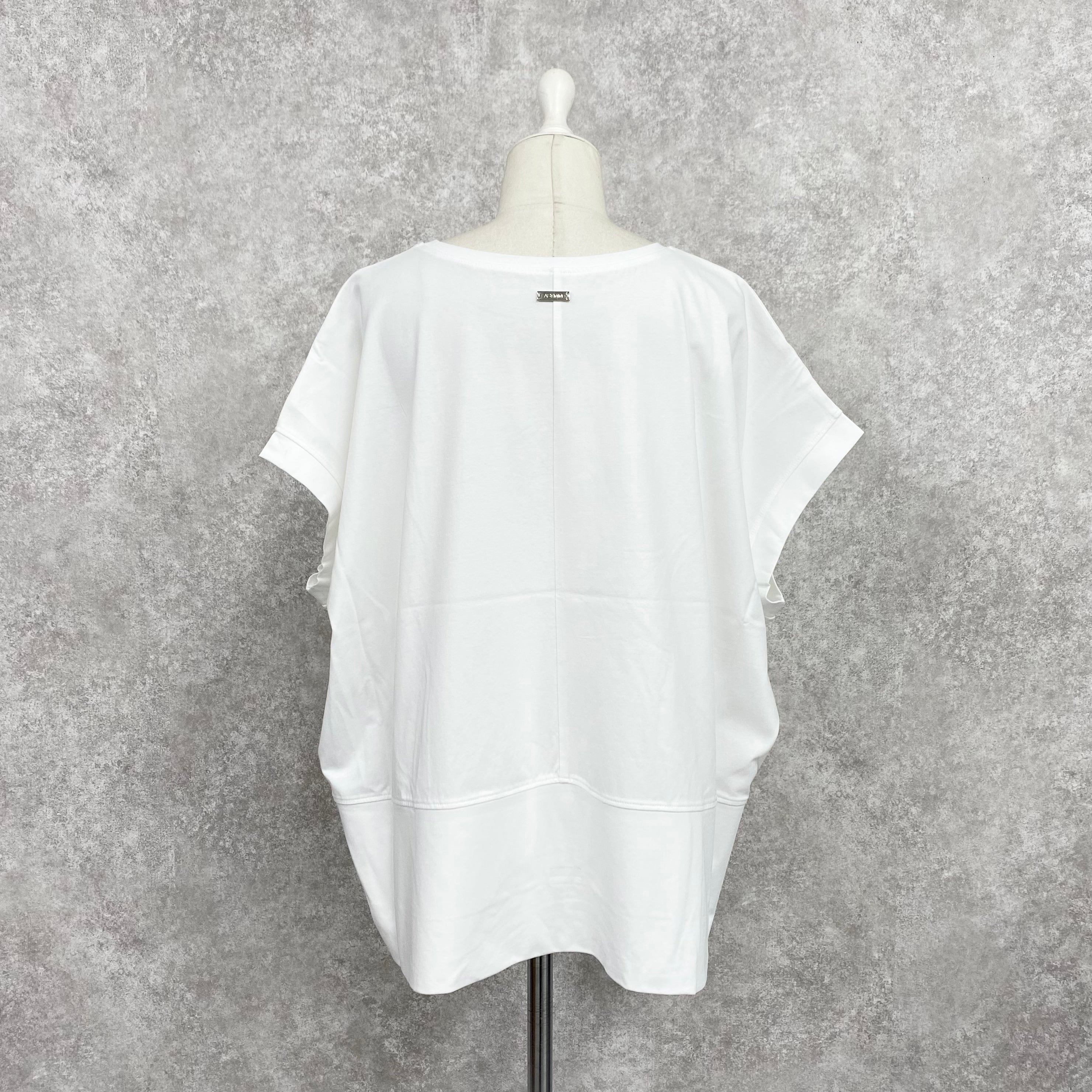 【ASYMM】NEAT TEE -white-