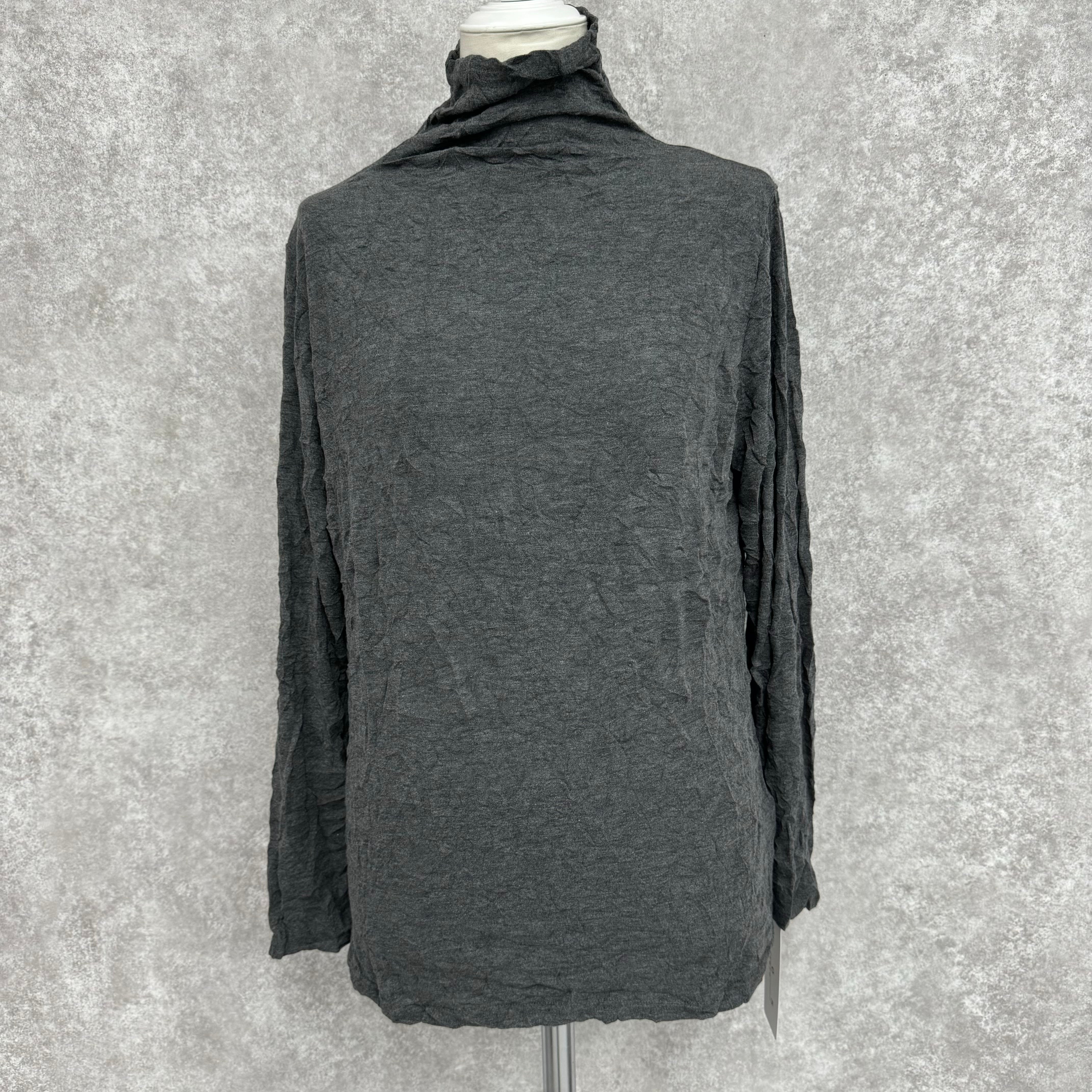 シフォンタートルトップス チャコール ※10/15-21頃より順次配送予定