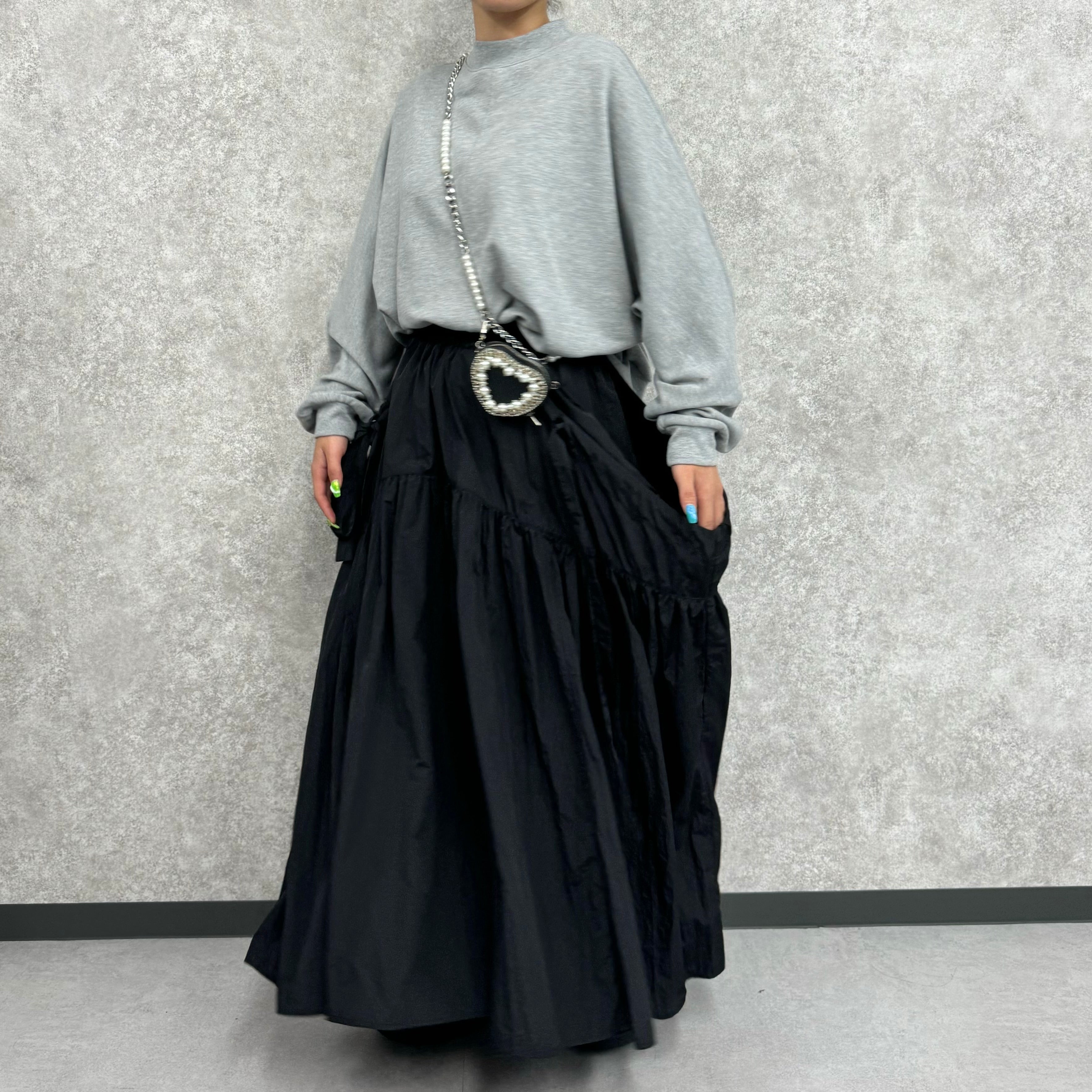 【予約】TC裏毛ドルマンスリーブプルオーバー -グレー-  ※9月下旬より順次発送