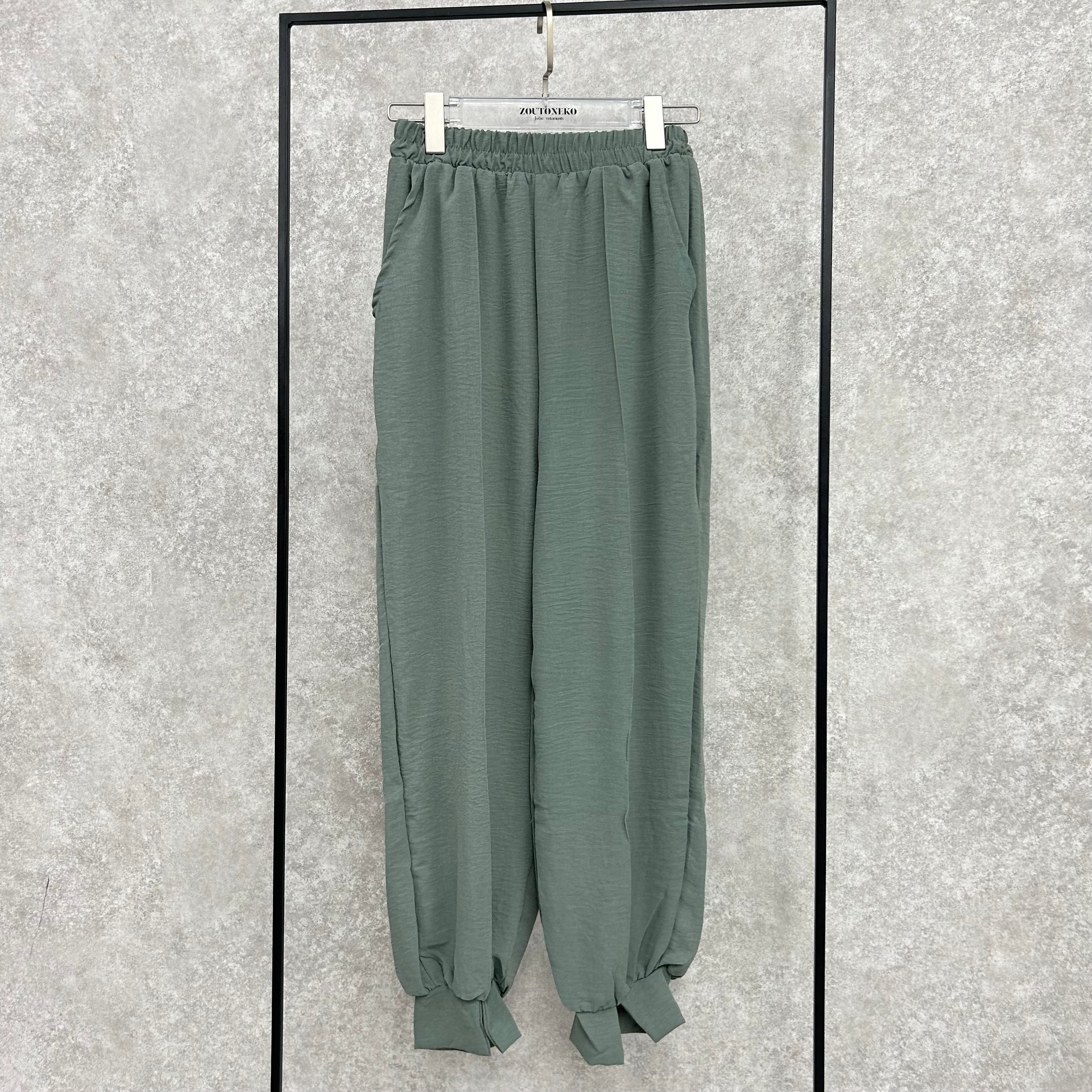 スリット入りパンツ  -ミントグリーン- ※2/4~2/10頃より順次発送予定