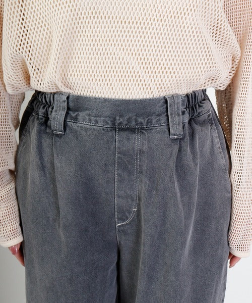 【hunch】ツイル/10ozデニムストレートパンツ  -グレー-※5/14〜5/20より順次配送予定