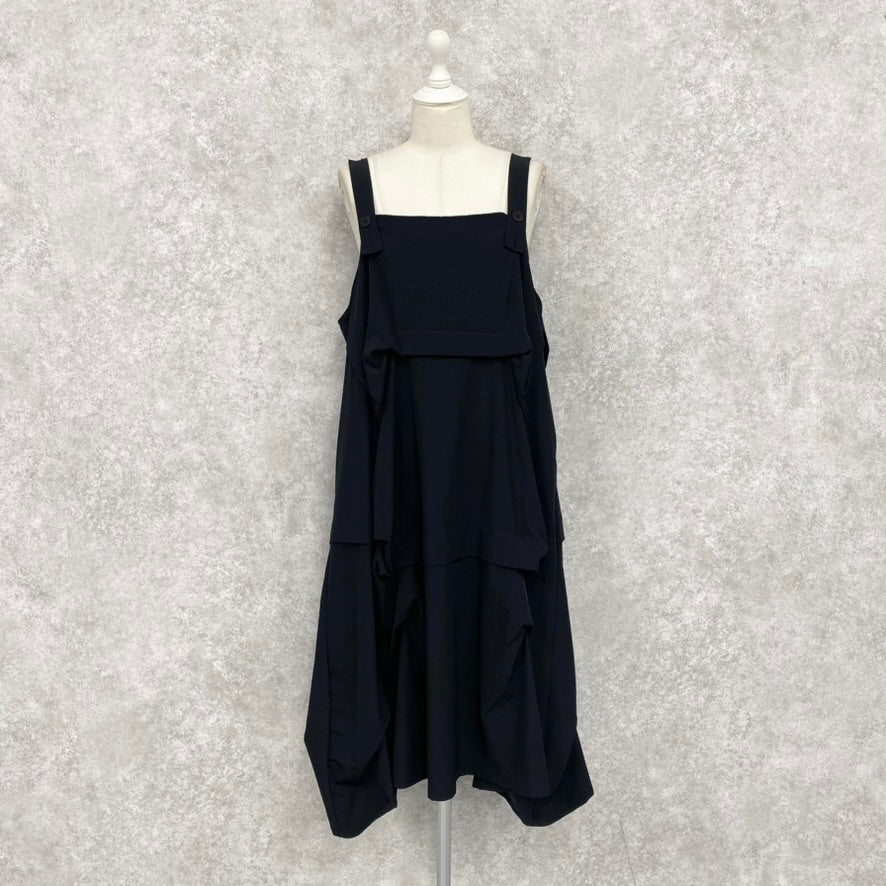 【ASYMM】RIPPLE JUMPER DRESS