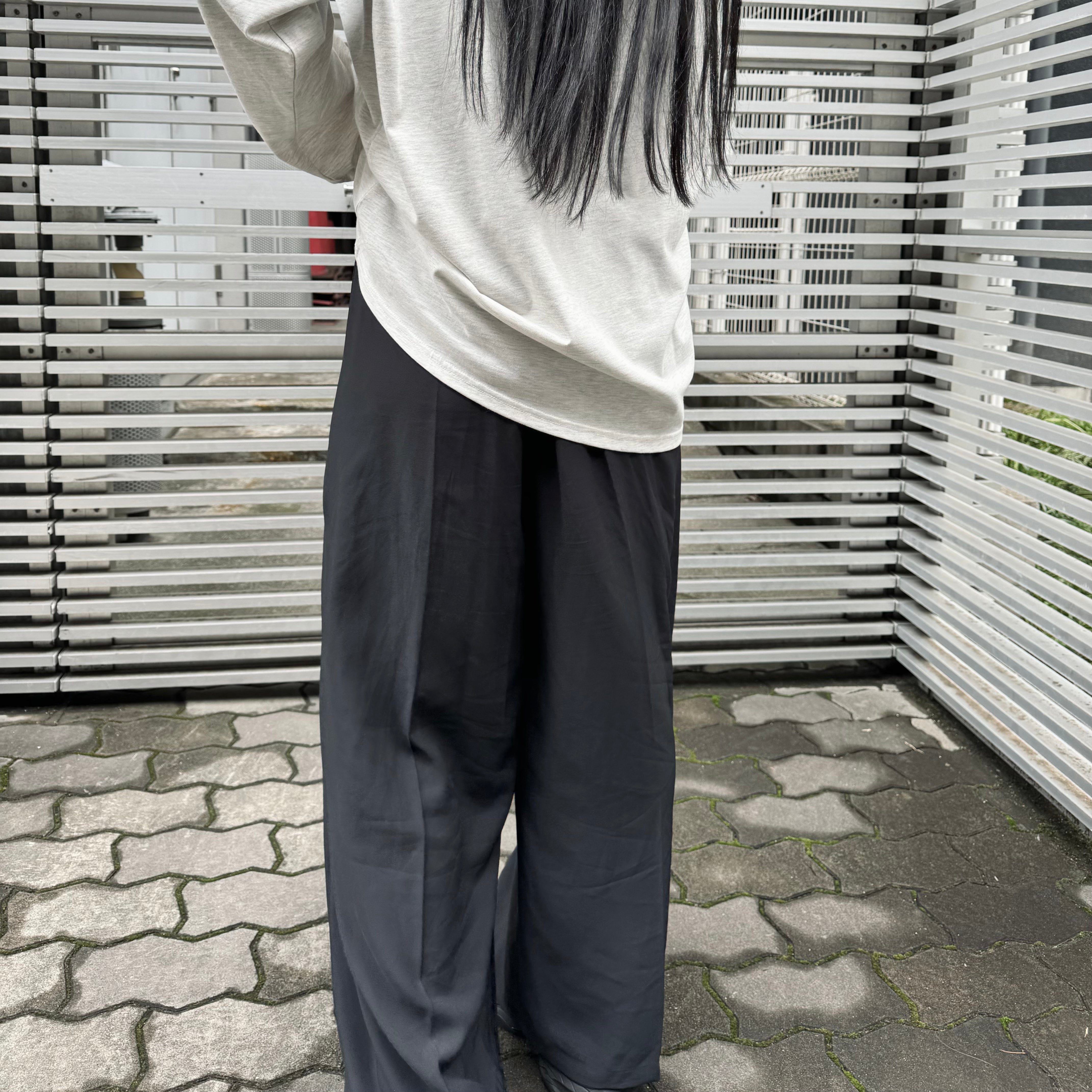 ZOUTONEKO オリジナルタックワイドパンツ  ※10/15-21より順次配送