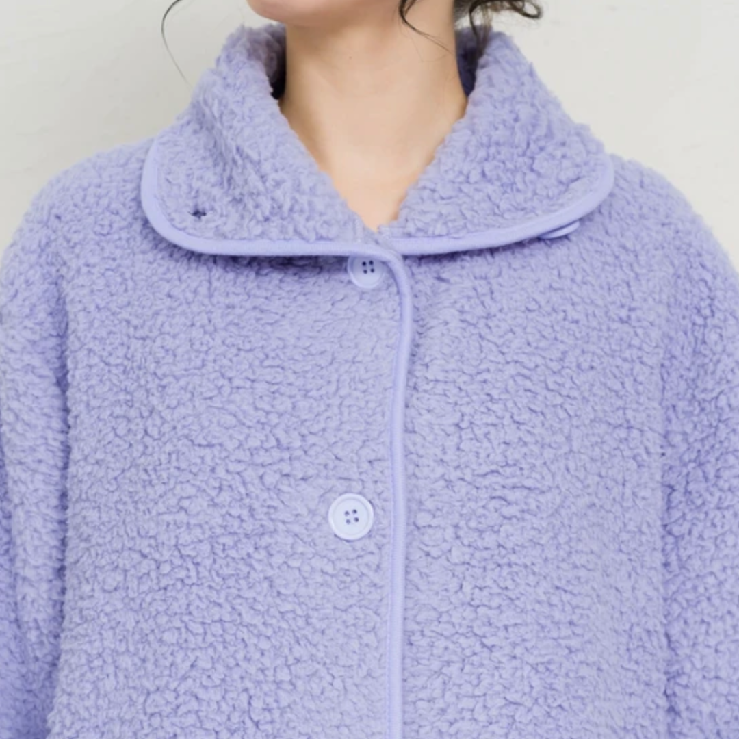 Furry ボアブランケットローブ -ラベンダー- ※11/19-25頃より順次配送予定