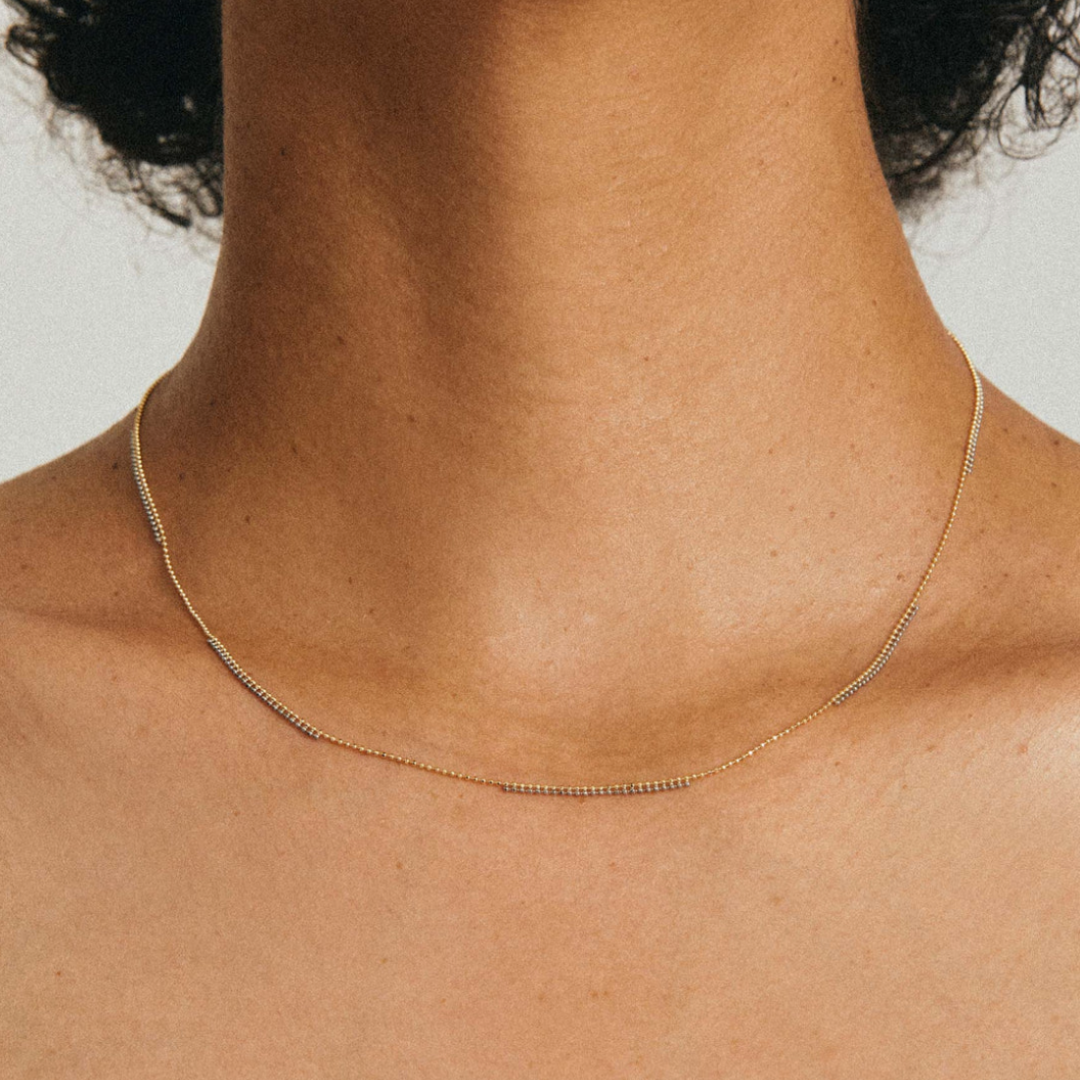 【ENEY】ピクセル ステーションチェーンネックレス ※11月中旬より弊社事務所から発送