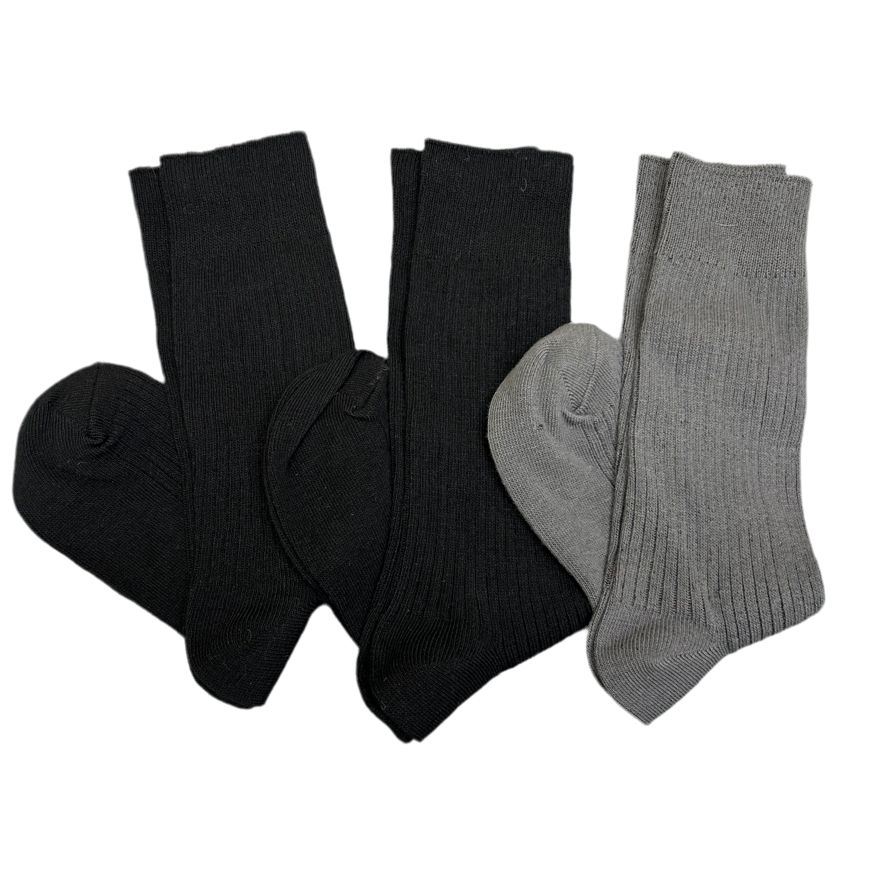 【MSX1285】メンズソックス(3足セット)ブラック×ブラック×グレー ※10/29-11/4頃より順次配送予定