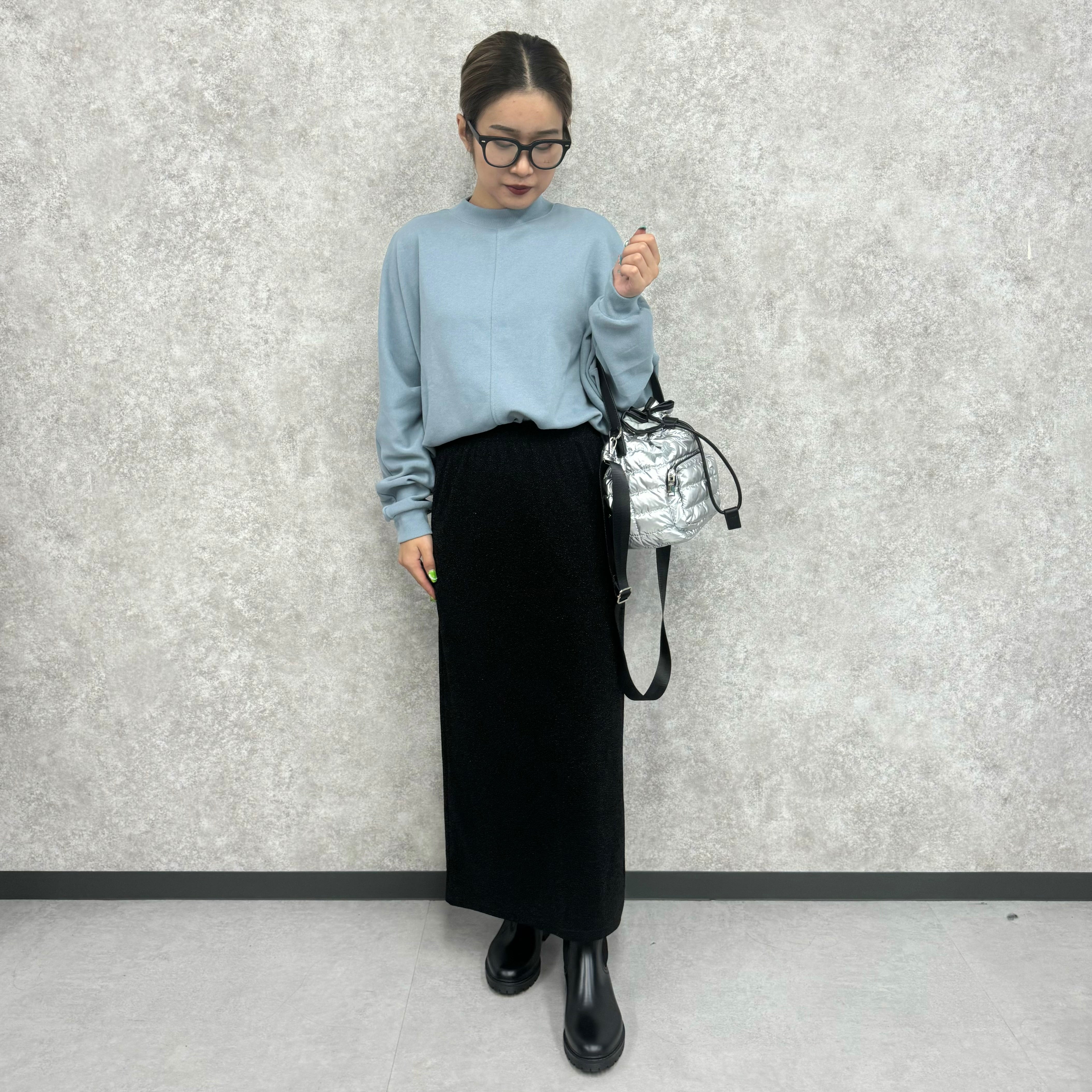 【予約】TC裏毛ドルマンスリーブプルオーバー -ブルー-   ※9月下旬より順次発送