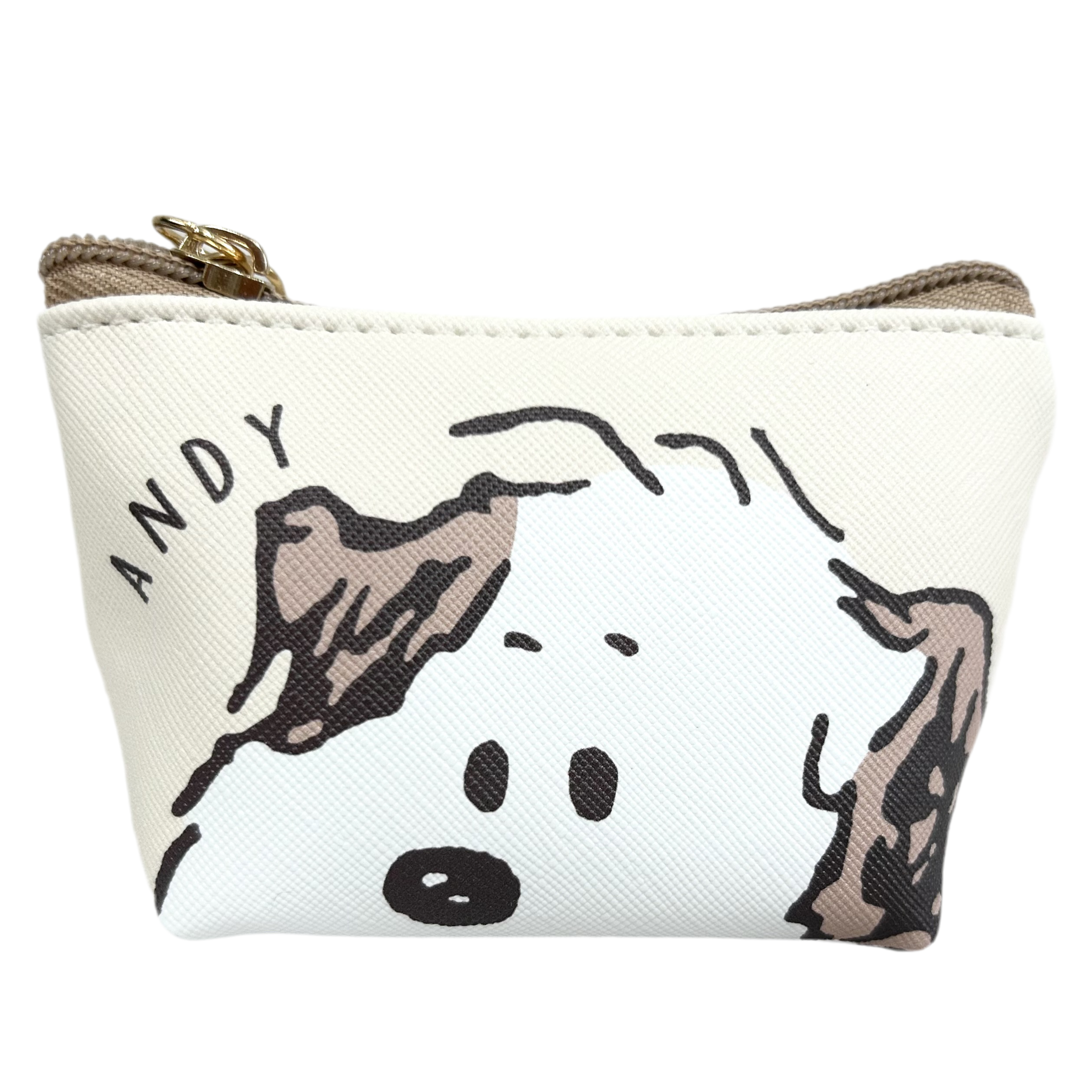 スヌーピー三角ミニポーチ -ドアップ/アンディ- ※9/17-23より順次発送予定