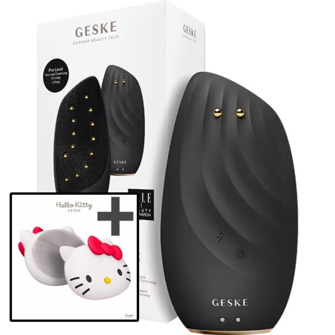 【ハローキティ フェイシャルブラシセット🎀】【GESKE】ソニックサーモ フェイシャルブラシ & フェイスリフター ※ 3/26〜4/1頃より順次発送予定