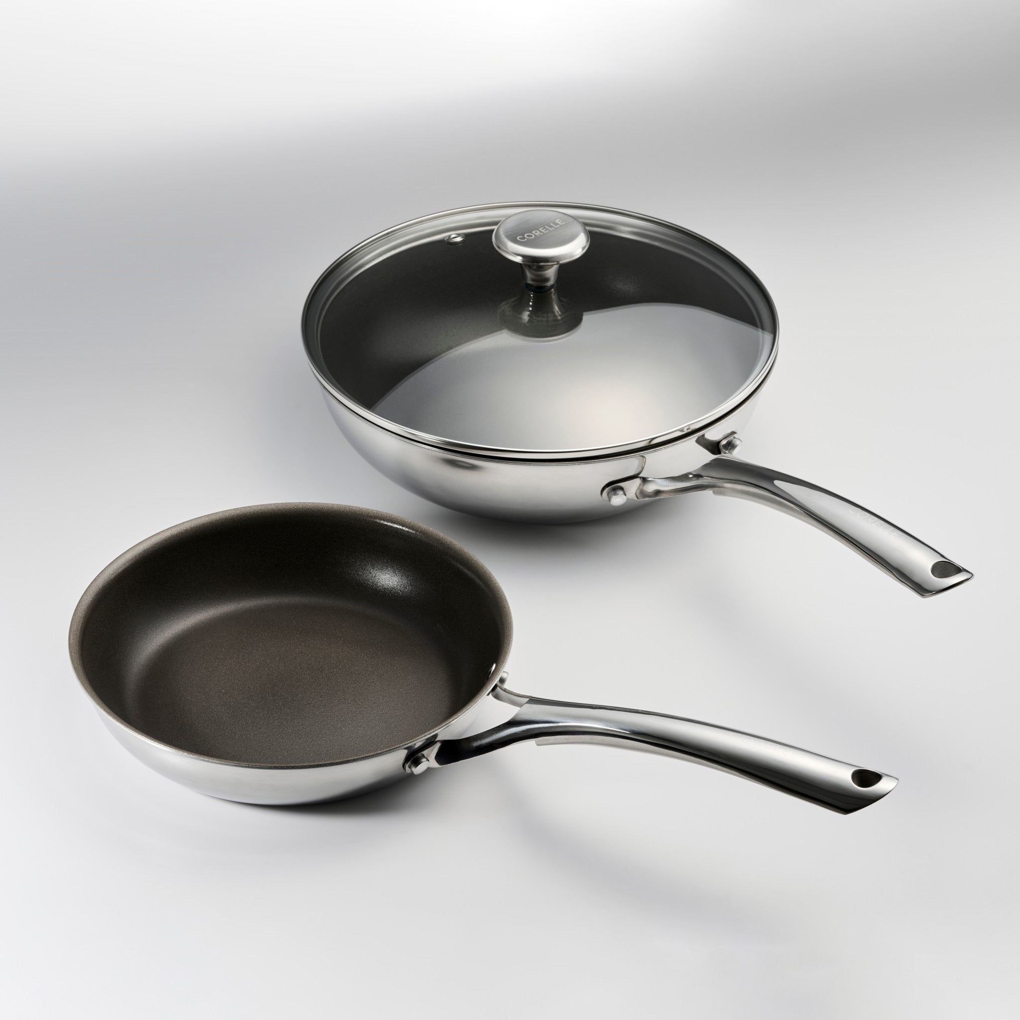 【10年保証】CORELLE IHフライパン3点セット(フライパン20㎝+24㎝+24㎝用ふた) ※11/12〜18より順次発送