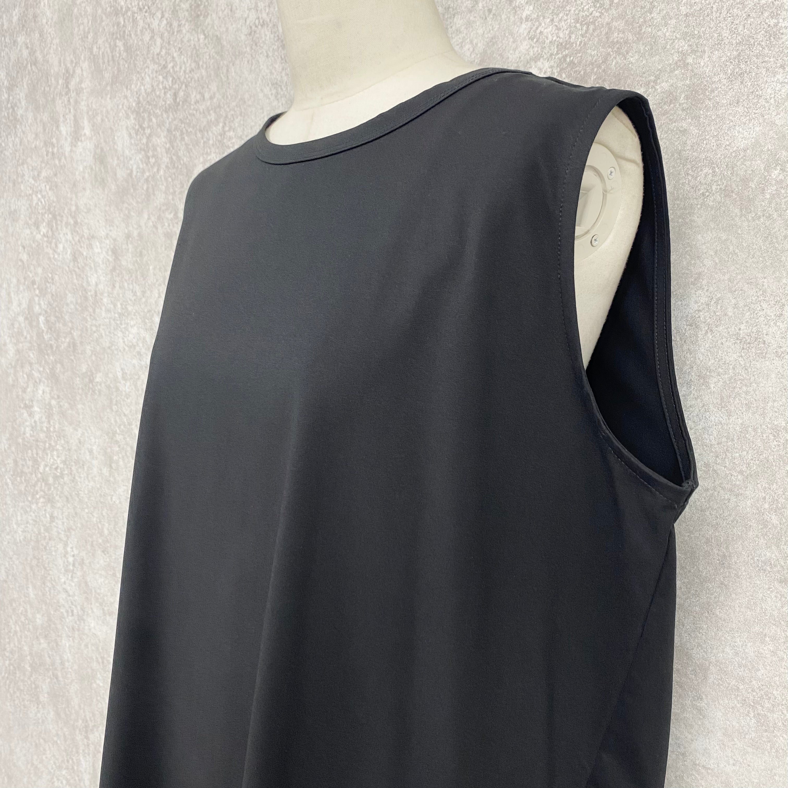 【ASYMM】LAYER MATE TANK -black-