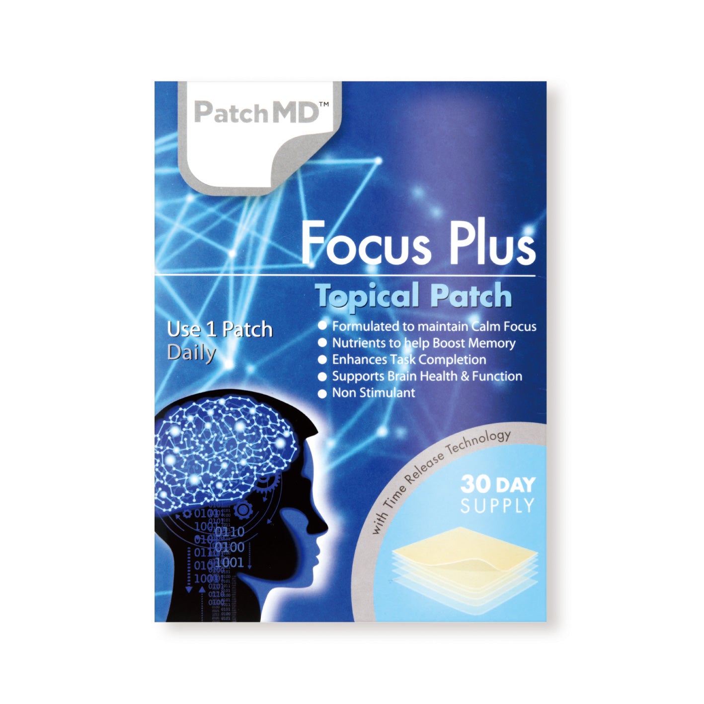 PatchMD(パッチMD)FOCUS PLUS 30枚入 ⚠️消費期限切れ ※6/25-7/1頃より順次配送