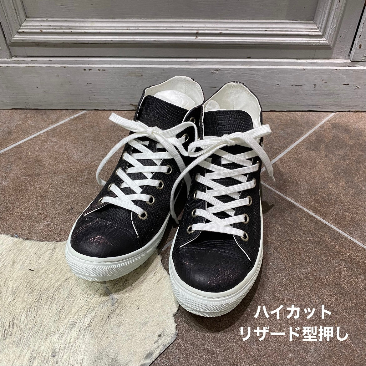 ⚠️予約【M.U.L.】ハイカットスニーカー -vintage ブラック- ※R7. 6月末納品予定