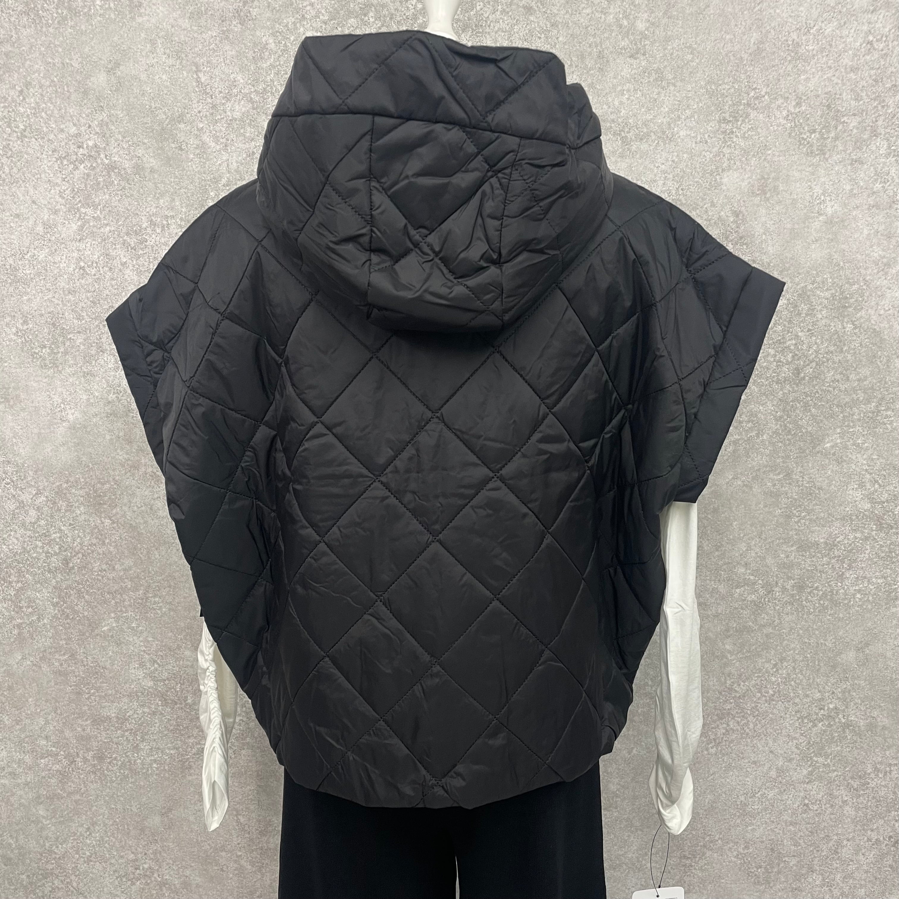 キルティングハーフジャケット -ブラック- ※10/22~28頃より順次発送 ※ハンガー納品