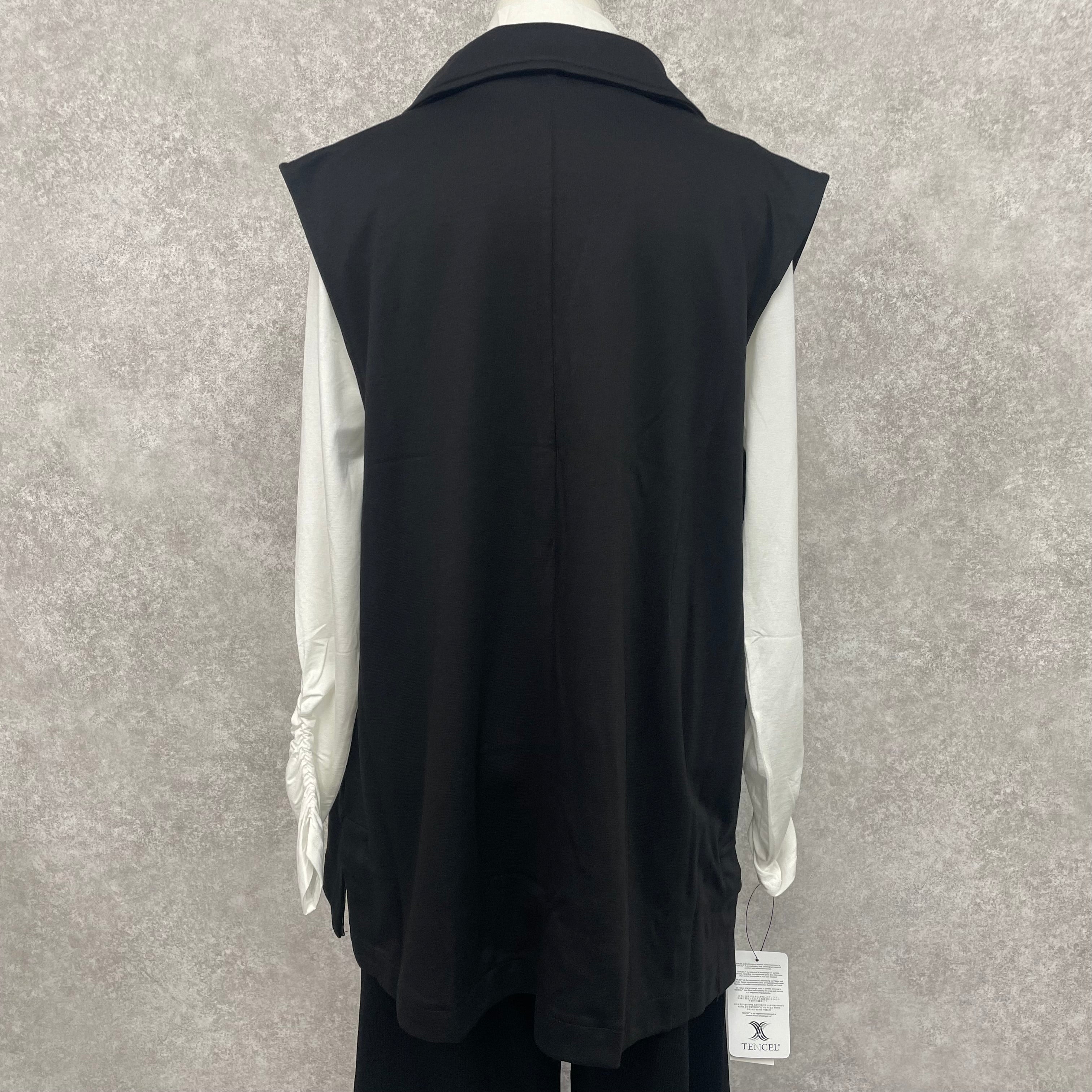 ボンディングジレ -ブラック- ※ハンガー納品 ※1/21〜27頃より順次発送予定