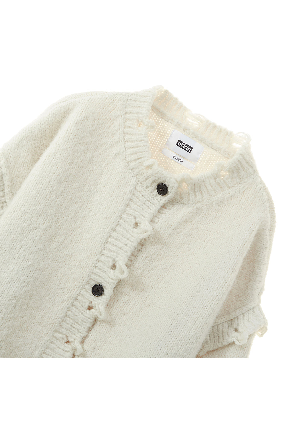 ※予約商品【ULKIN】Oversized Cardigan_Ivory ※12月頃より順次配送予定