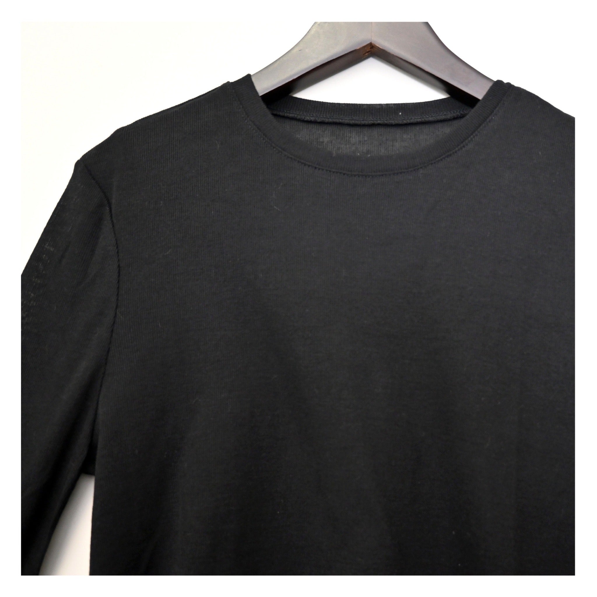 シアーリブセットトップス -ブラック- ※11/5-11頃より順次発送予定