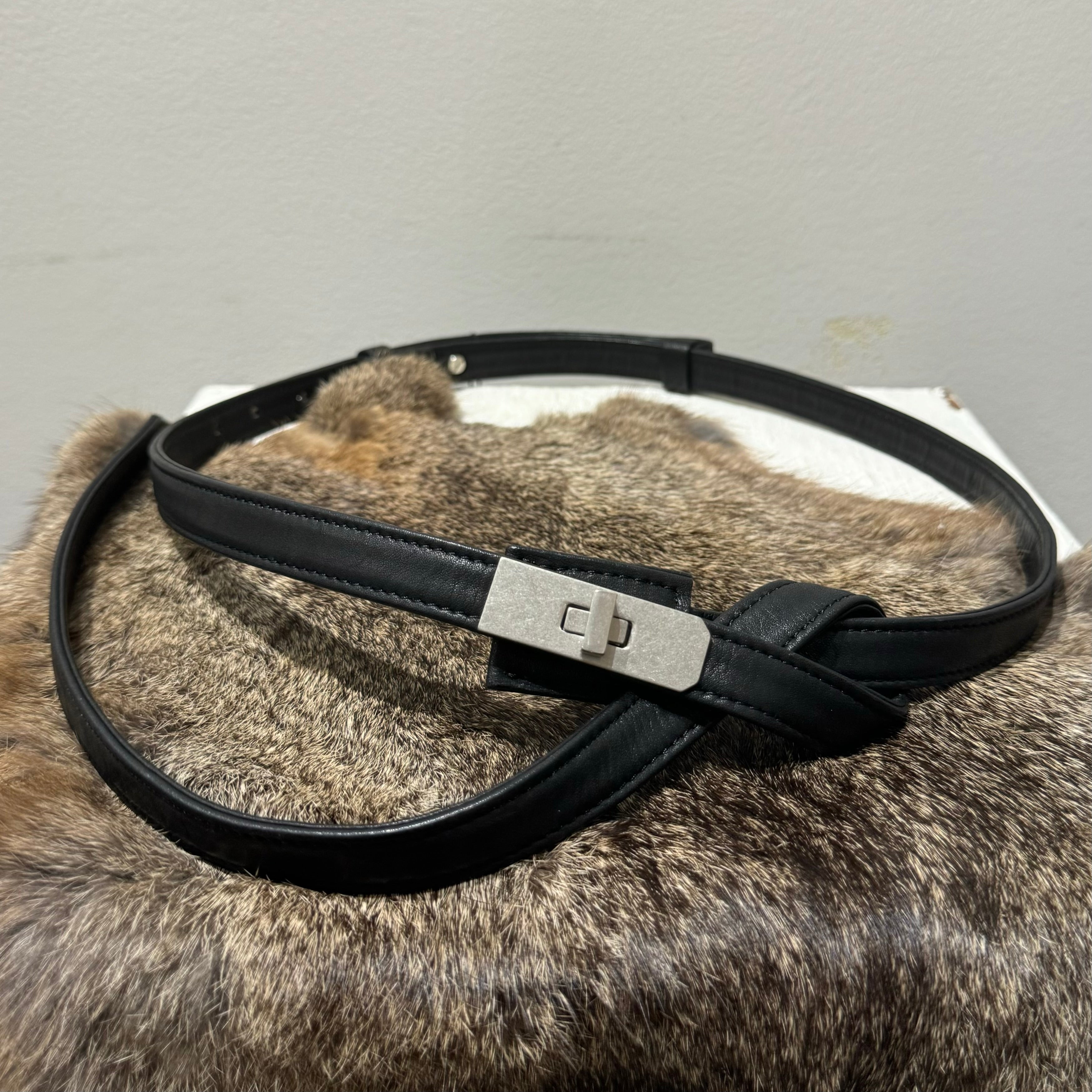 ⚠️予約【MUL071-201009】ベルト  -オイルレザー ブラック-   ※R7. 6月末納品予定