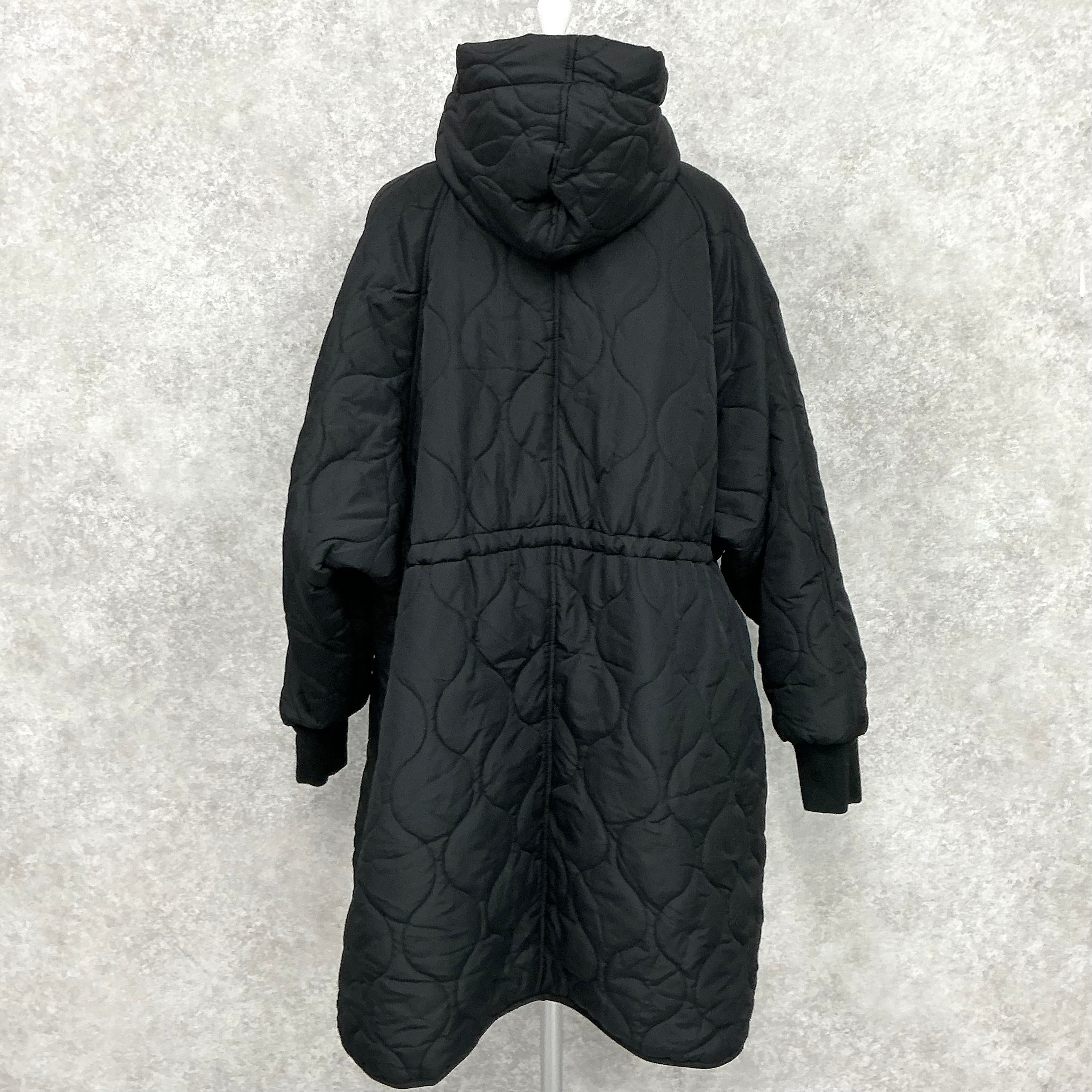 キルティングロングダウン -ブラック- ※12月上旬頃より順次発送予定 ※ハンガー納品