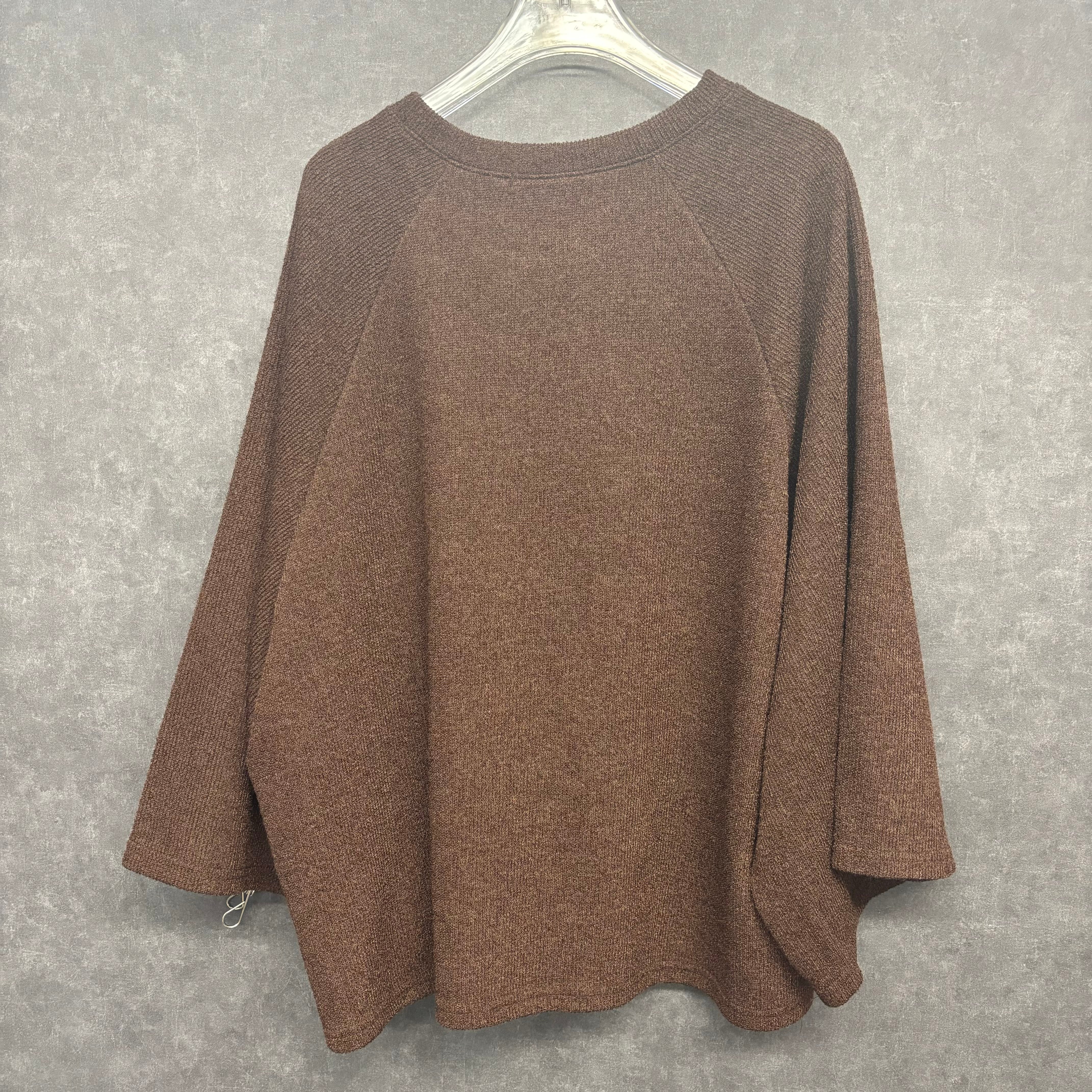 【予約】オーバーサイズトップス ブラウン ※11月下旬~12月上旬頃より順次配送予定