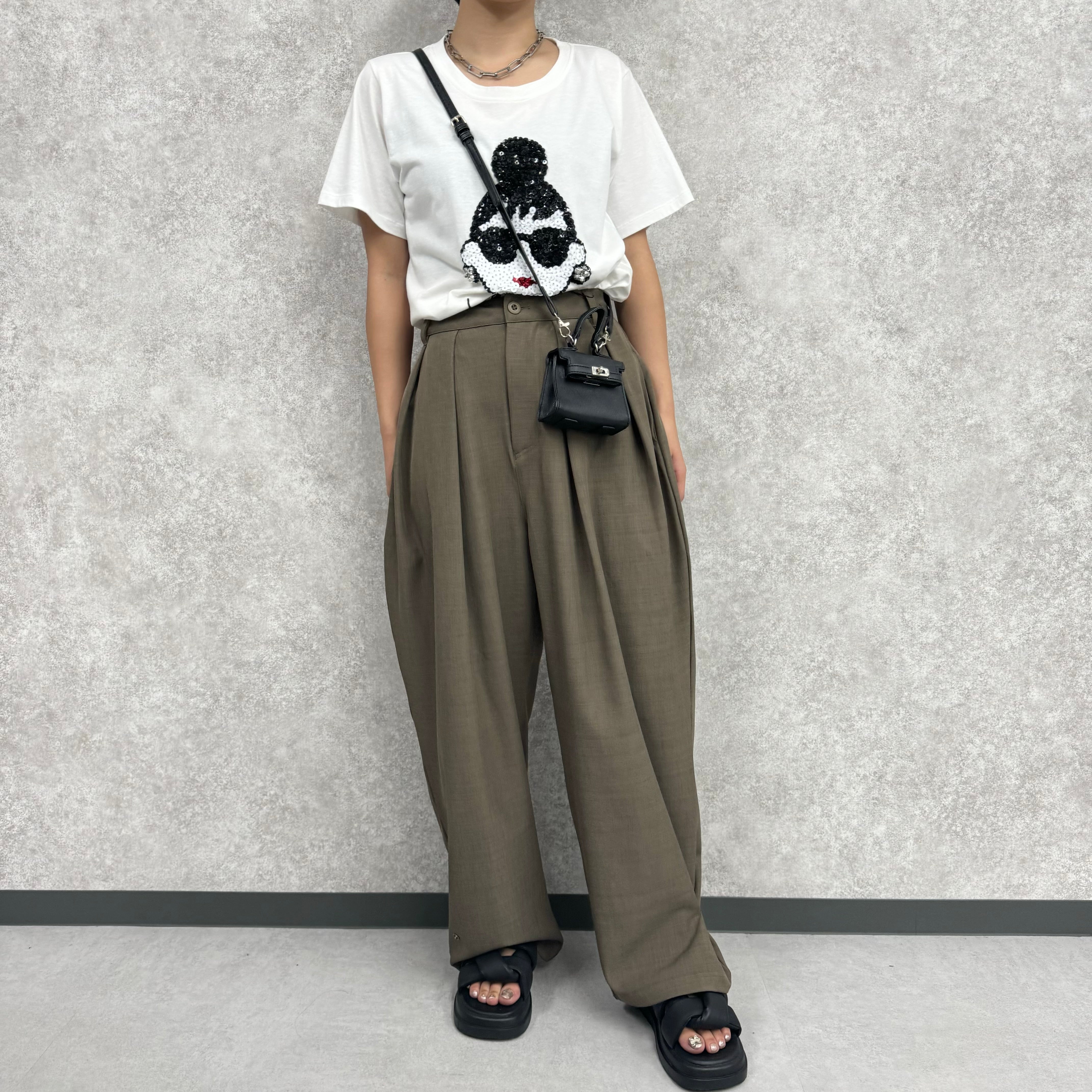 2Wayタックパンツ モカブラウン ※8/20〜8/26より順次配送