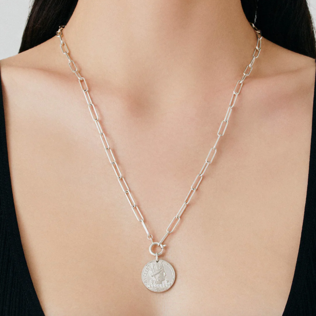 【ENEY】SV ネックレスチェーン ロング (※コイン別売り) ※10/22〜28より弊社事務所から発送