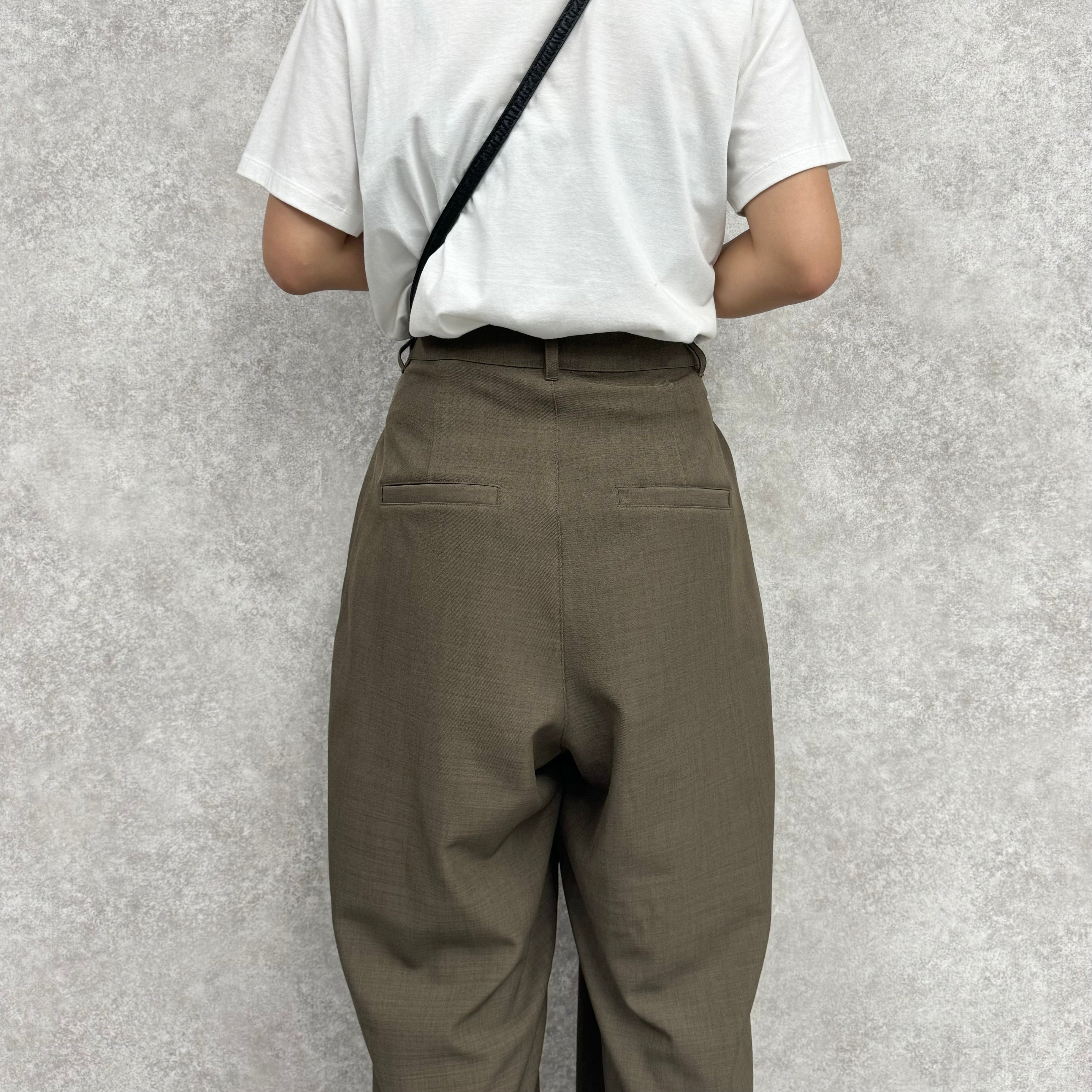 2Wayタックパンツ モカブラウン ※8/20〜8/26より順次配送