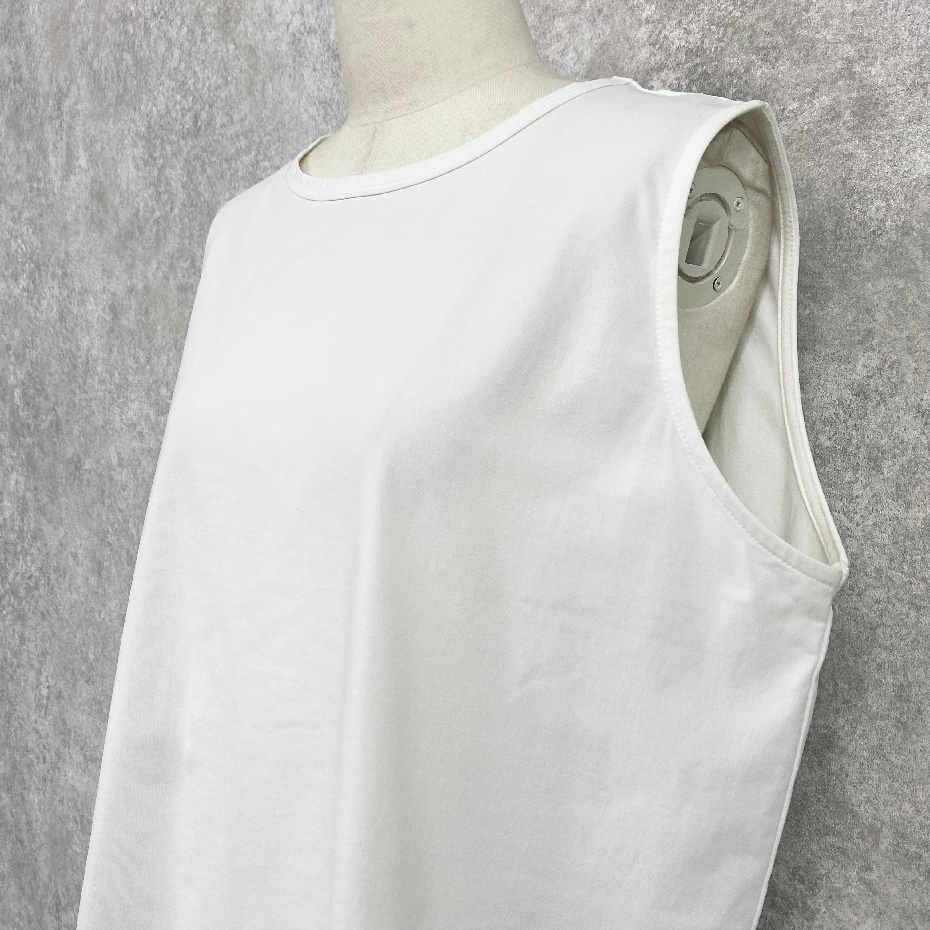 【ASYMM】LAYER MATE TANK -white-