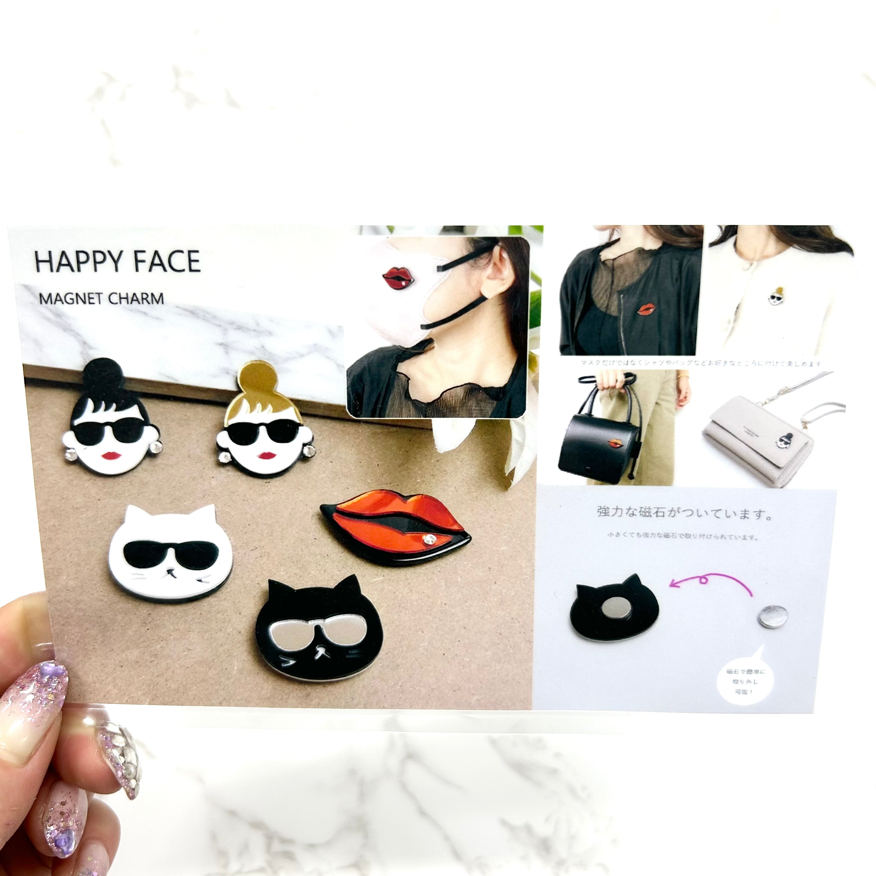 【HAPPYFACE】LADY EMMAマグチャーム ブラック ※6/18〜24迄に順次発送予定