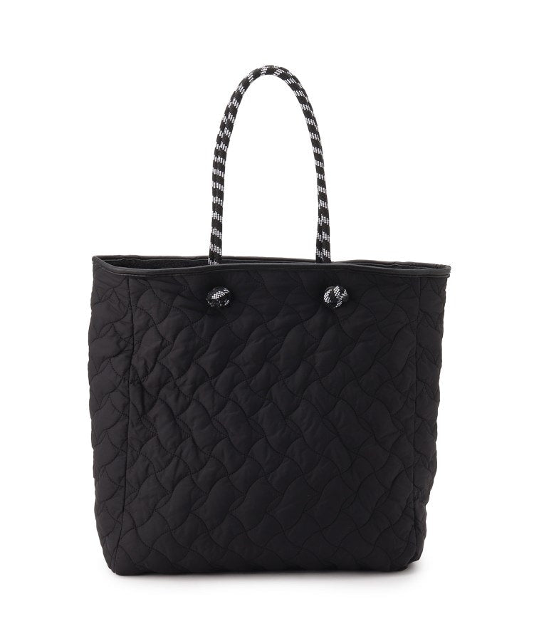 キルティング×ボア リバーシブルバッグL 019 ブラック ※11月上旬〜中旬より順次配送