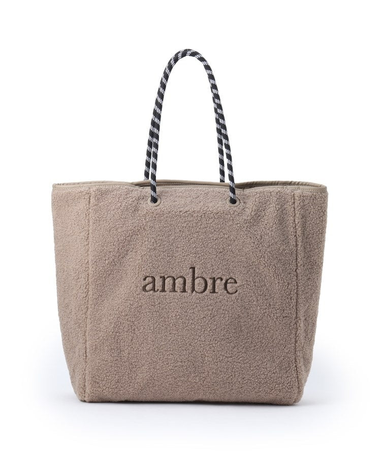 キルティング×ボア リバーシブルバッグL ベージュ ※11月上旬〜中旬より順次配送