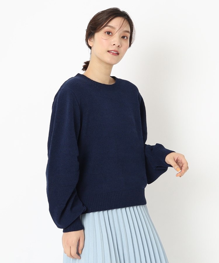 【手洗い可】アンティークモールマンドゥスリーブプルオーバー 093 ブルー ※11月上旬〜中旬頃より配送予定