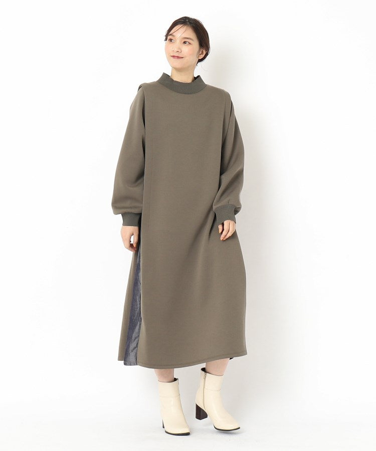 【手洗い可】ワンピ 軽量 ボンディングタック切替プルオーバー 012 グレー ※11月上旬〜中旬頃より配送予定