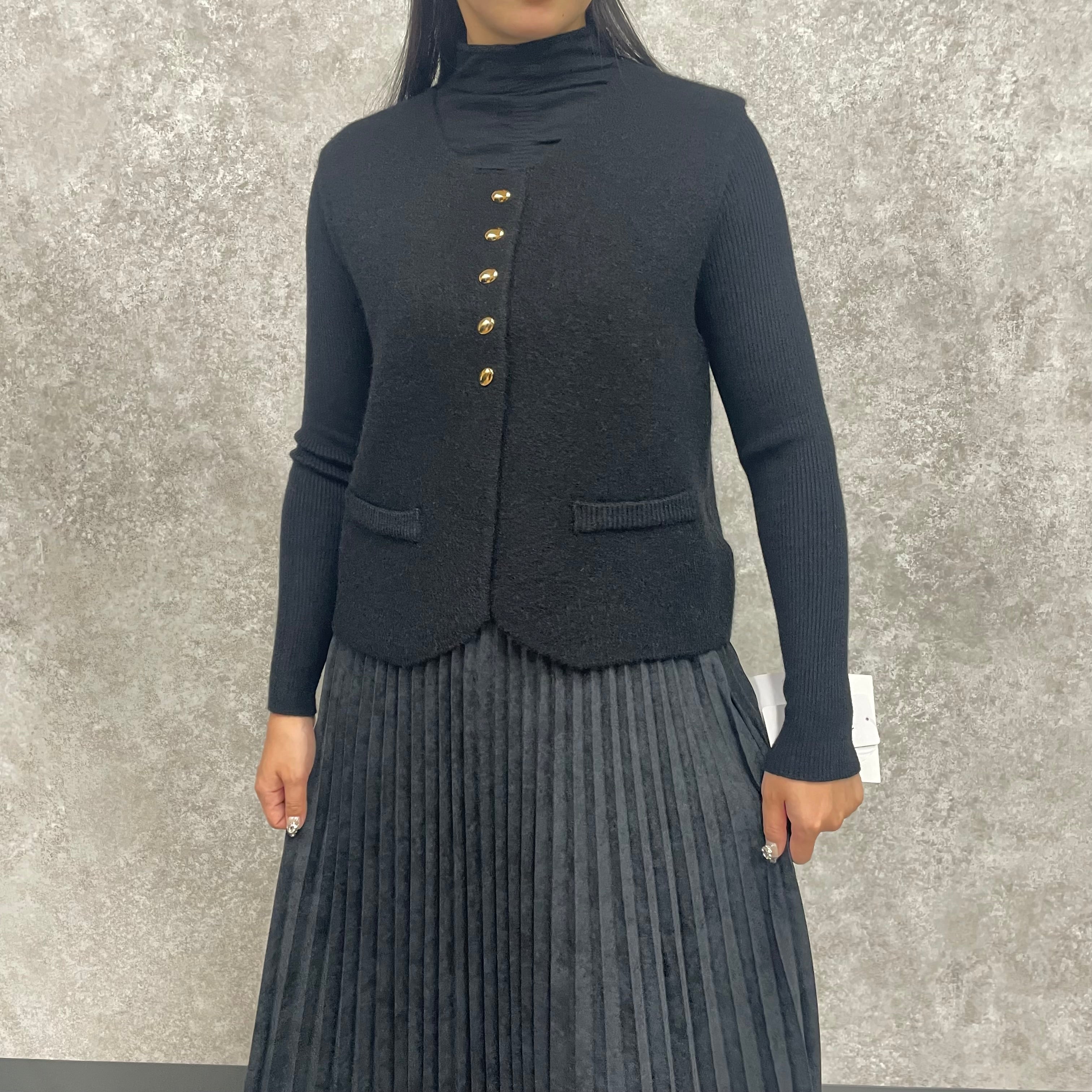 【予約】超特価🉐! アンサンブルトップス ブラック ※11月下旬~12月上旬頃より順次配送予定