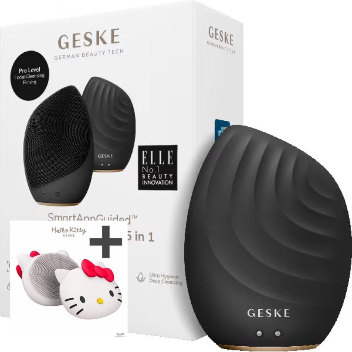 【ハローキティ フェイシャルブラシセット🎀】【GESKE】ソニックフェイシャルブラシ ※3/26〜4/1頃より順次発送予定