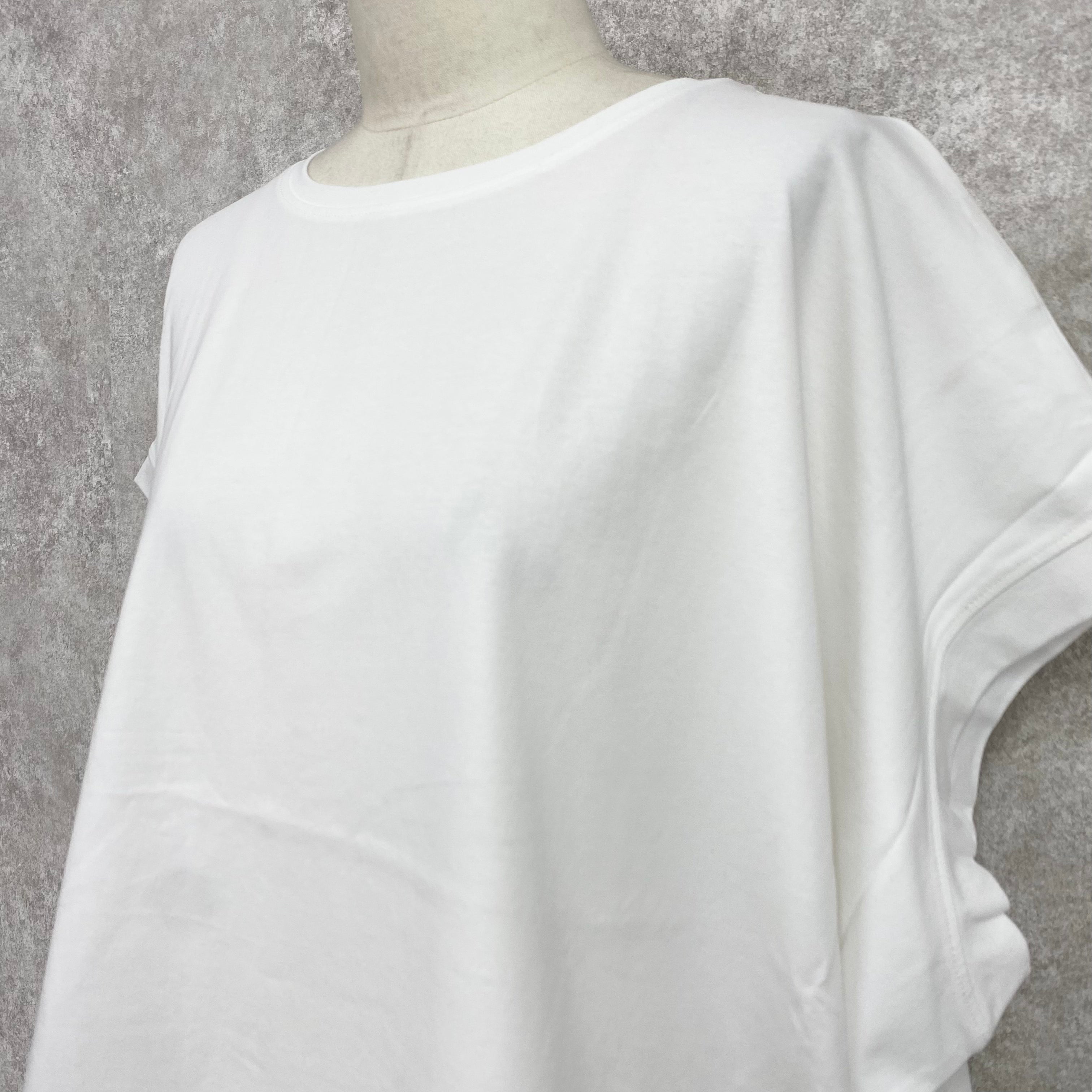 【ASYMM】NEAT TEE -white-