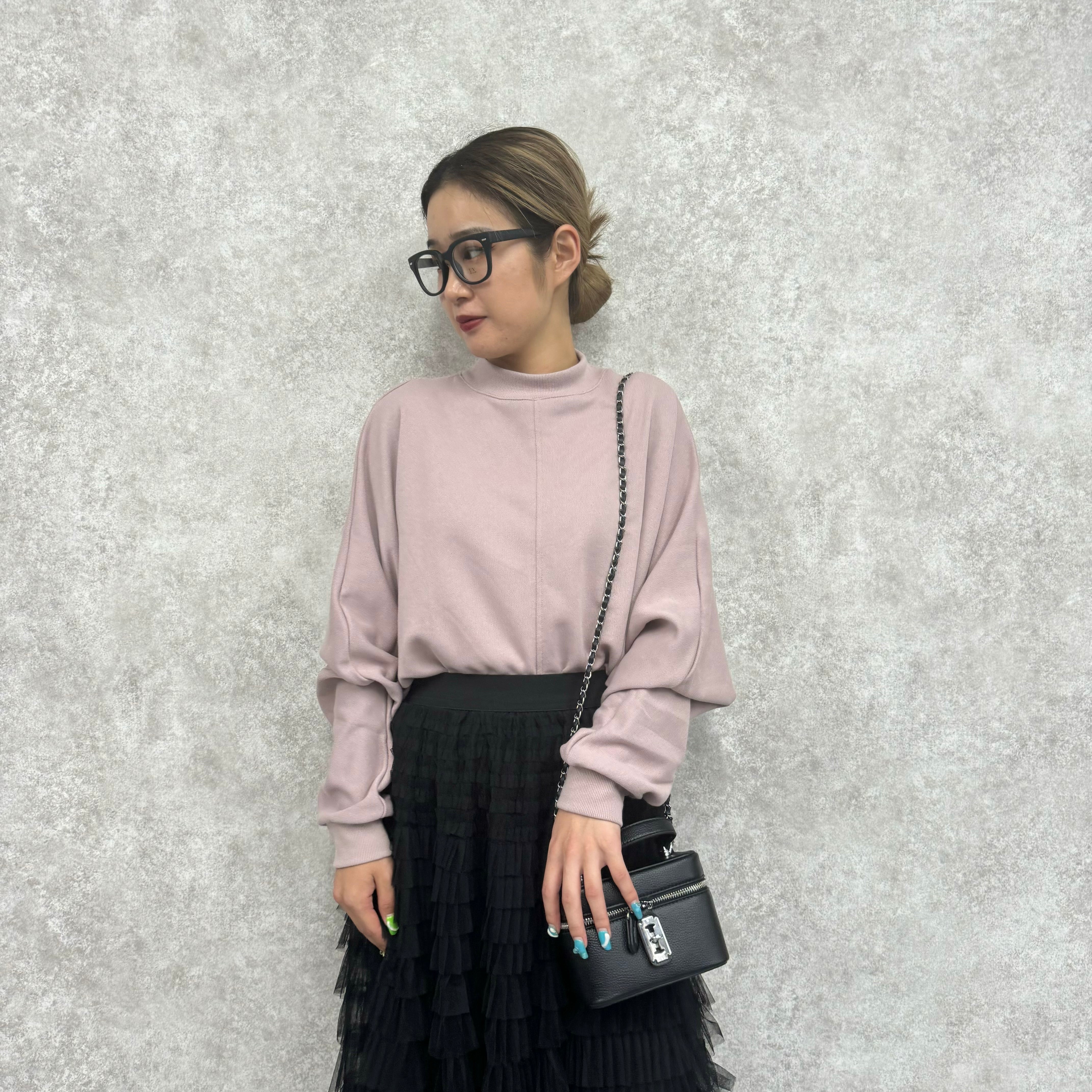 【予約】TC裏毛ドルマンスリーブプルオーバー -ピンク-  ※9月下旬より順次発送