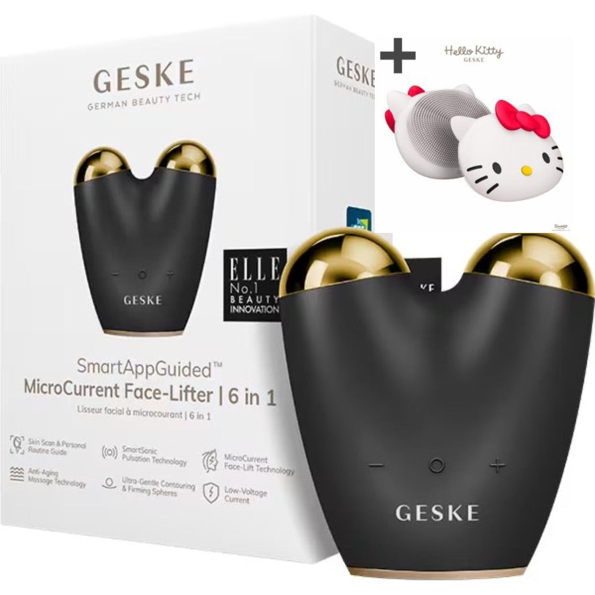 【ハローキティ フェイシャルブラシセット🎀】【GESKE】マイクロカレント フェイスリフター ※9/10〜16より順次発送