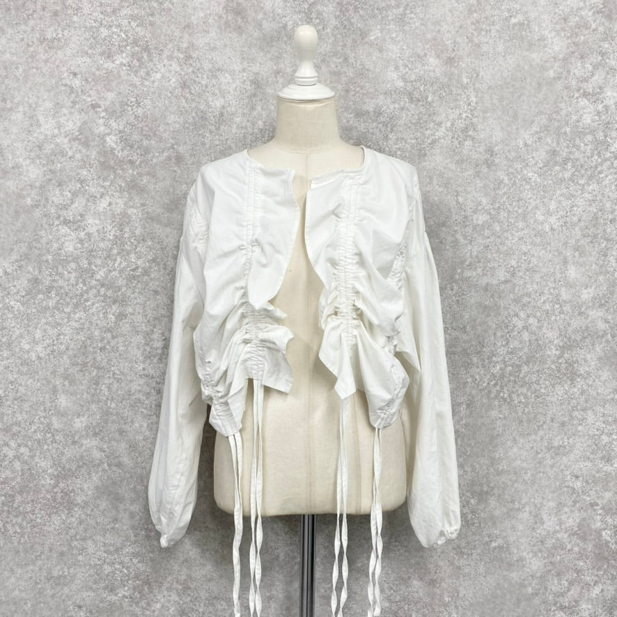 【ASYMM】DROSTIN JACKET -white-