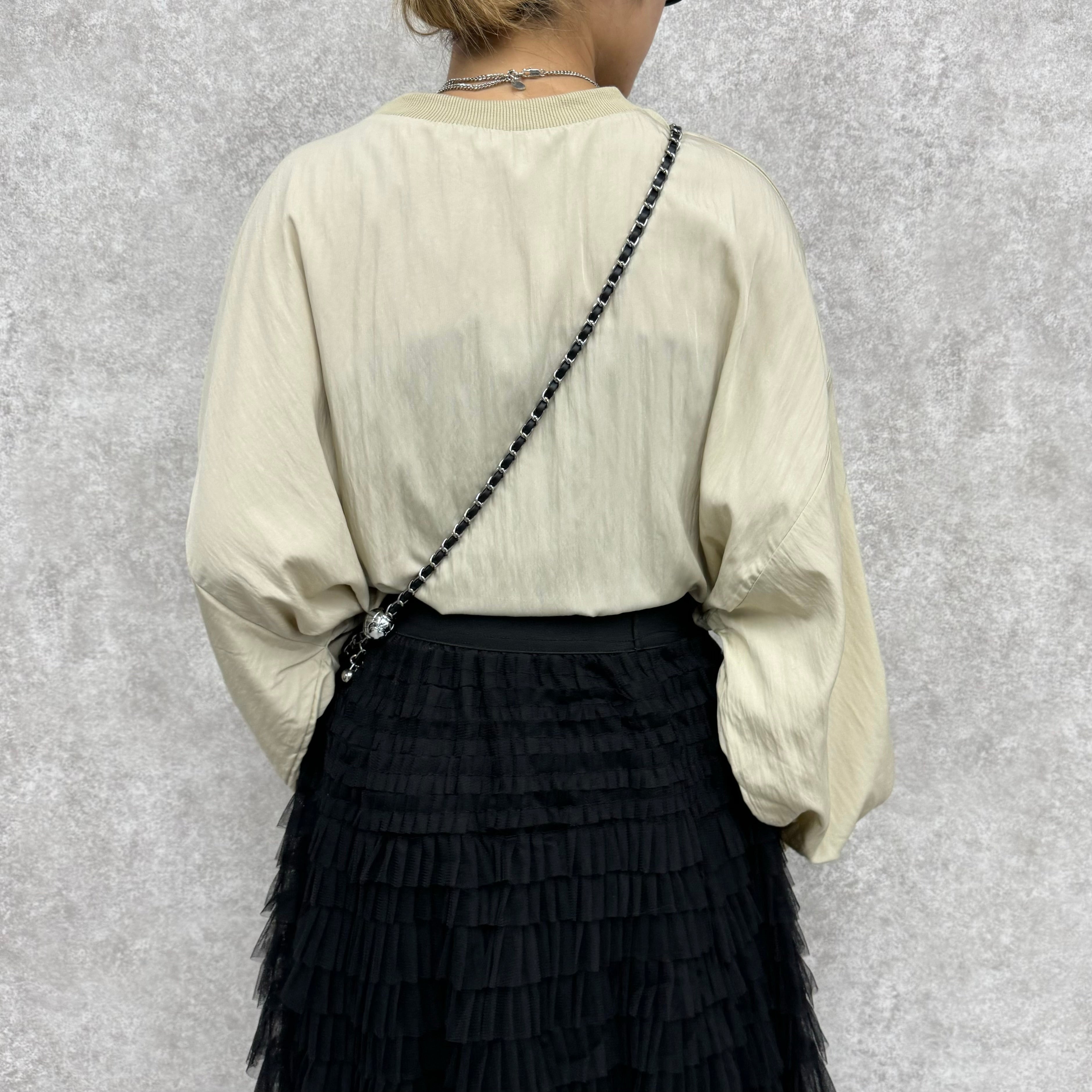 タフタオーバートップス -ベージュ-  ※3/5〜11より順次発送予定