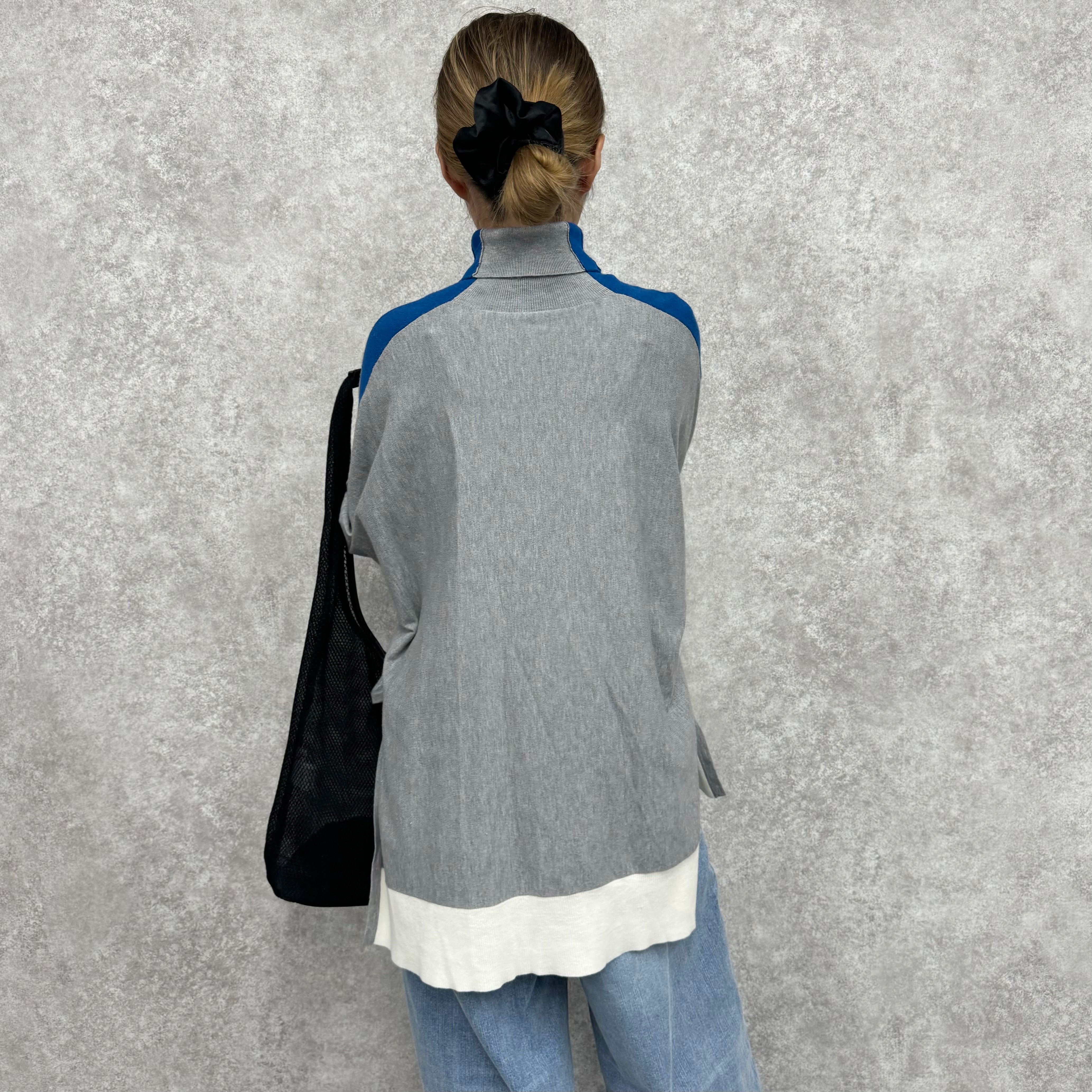 【PRIORITY】ニットラインプルオーバー  グレー  38サイズ ※10月上旬より順次発送予定