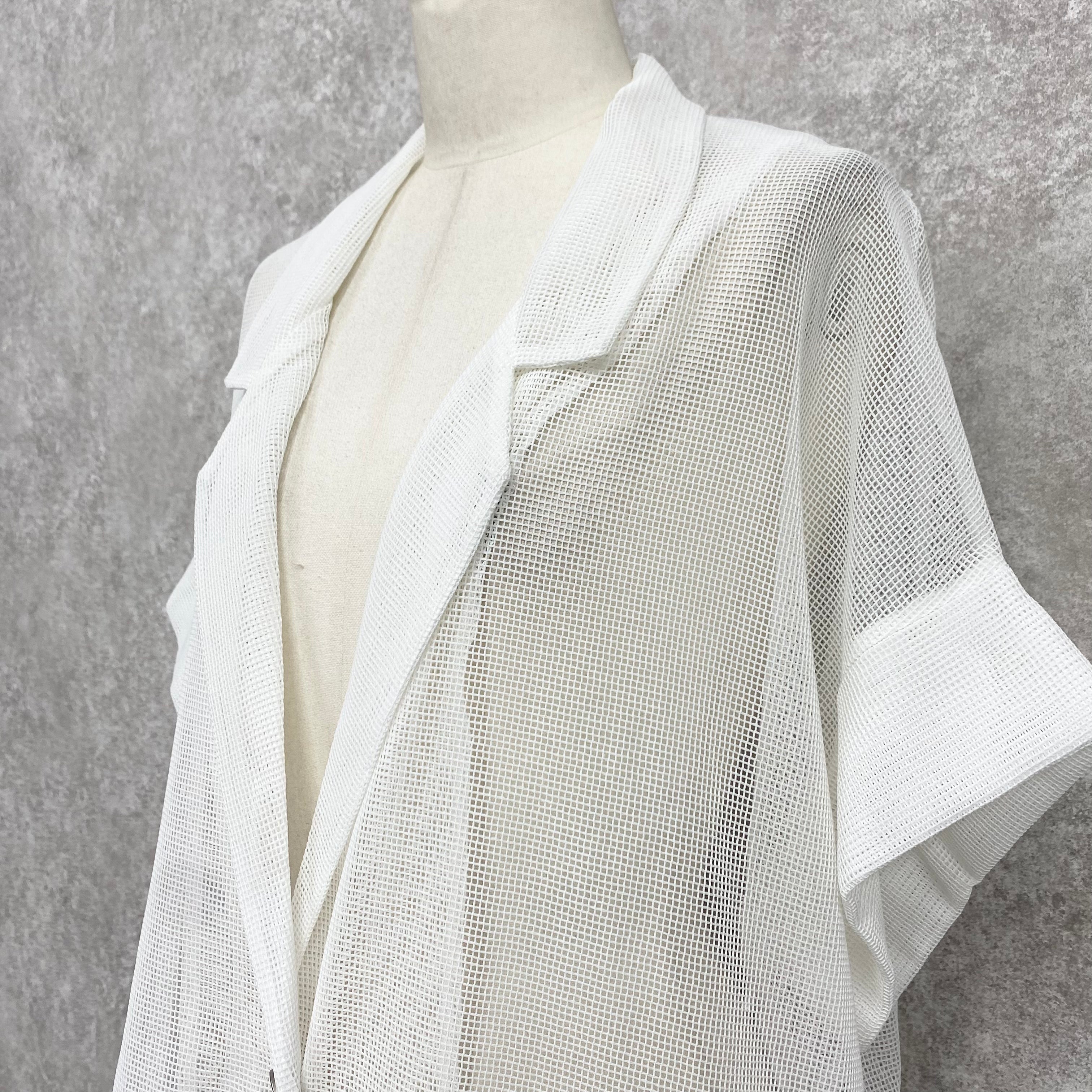 【ASYMM】AIR Mesh Jacket -white-