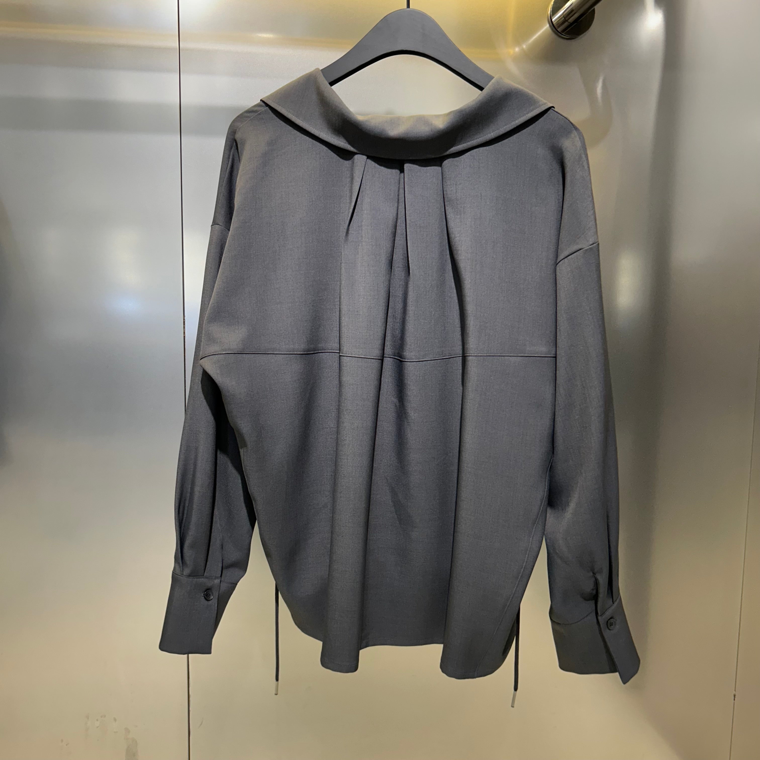 【LA MINE DOR】ウエストシャーリングトップス -グレー- ※10月下旬〜11月上旬頃より順次発送予定