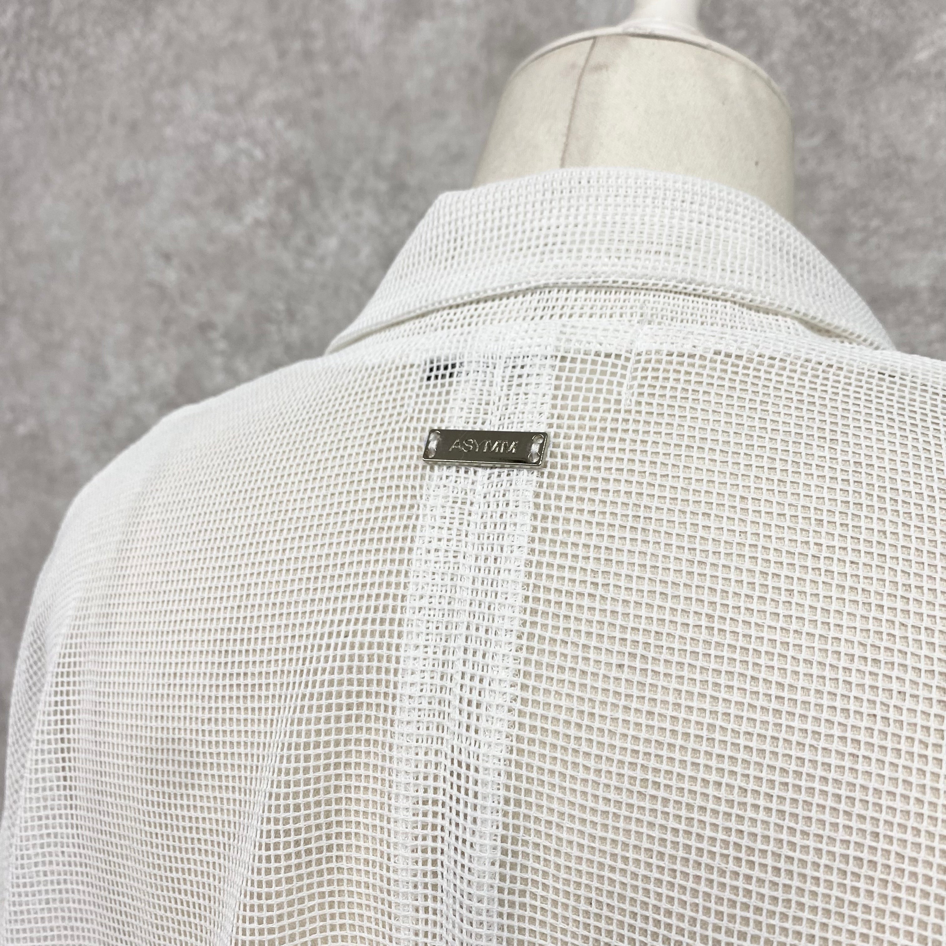 【ASYMM】AIR Mesh Jacket -white-