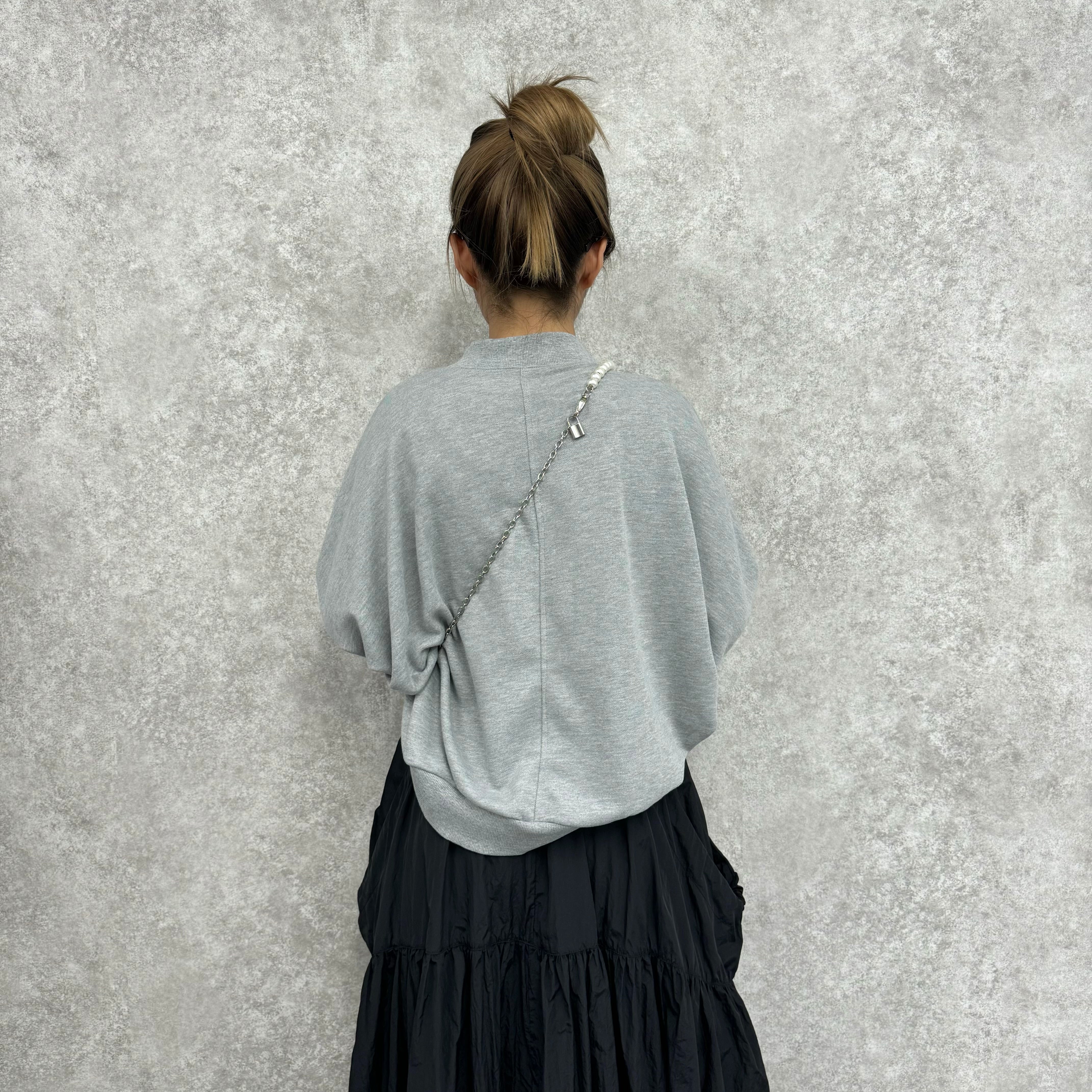 【予約】TC裏毛ドルマンスリーブプルオーバー -グレー-  ※9月下旬より順次発送