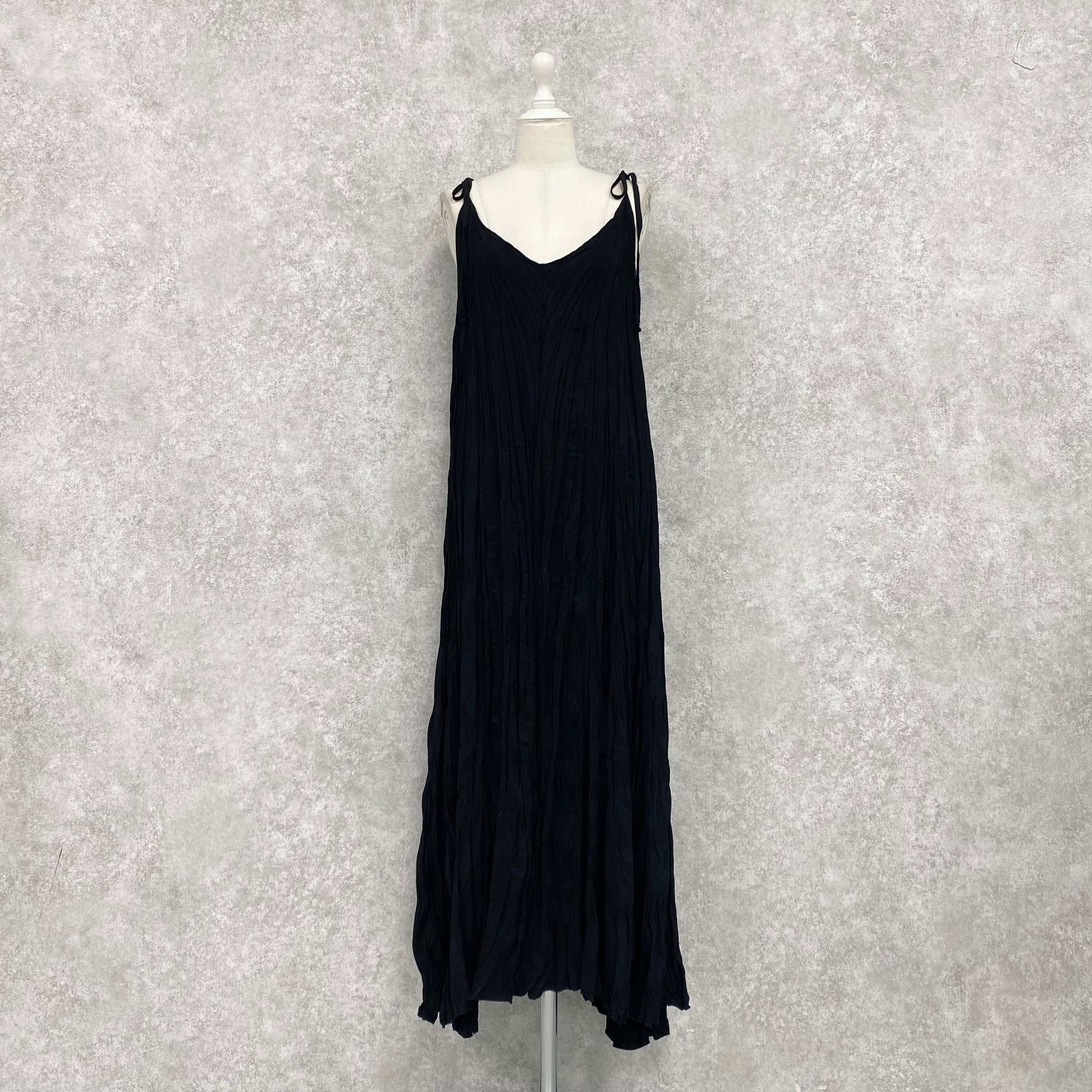 【ASYMM】CRUSHÉ DRESS -black-
