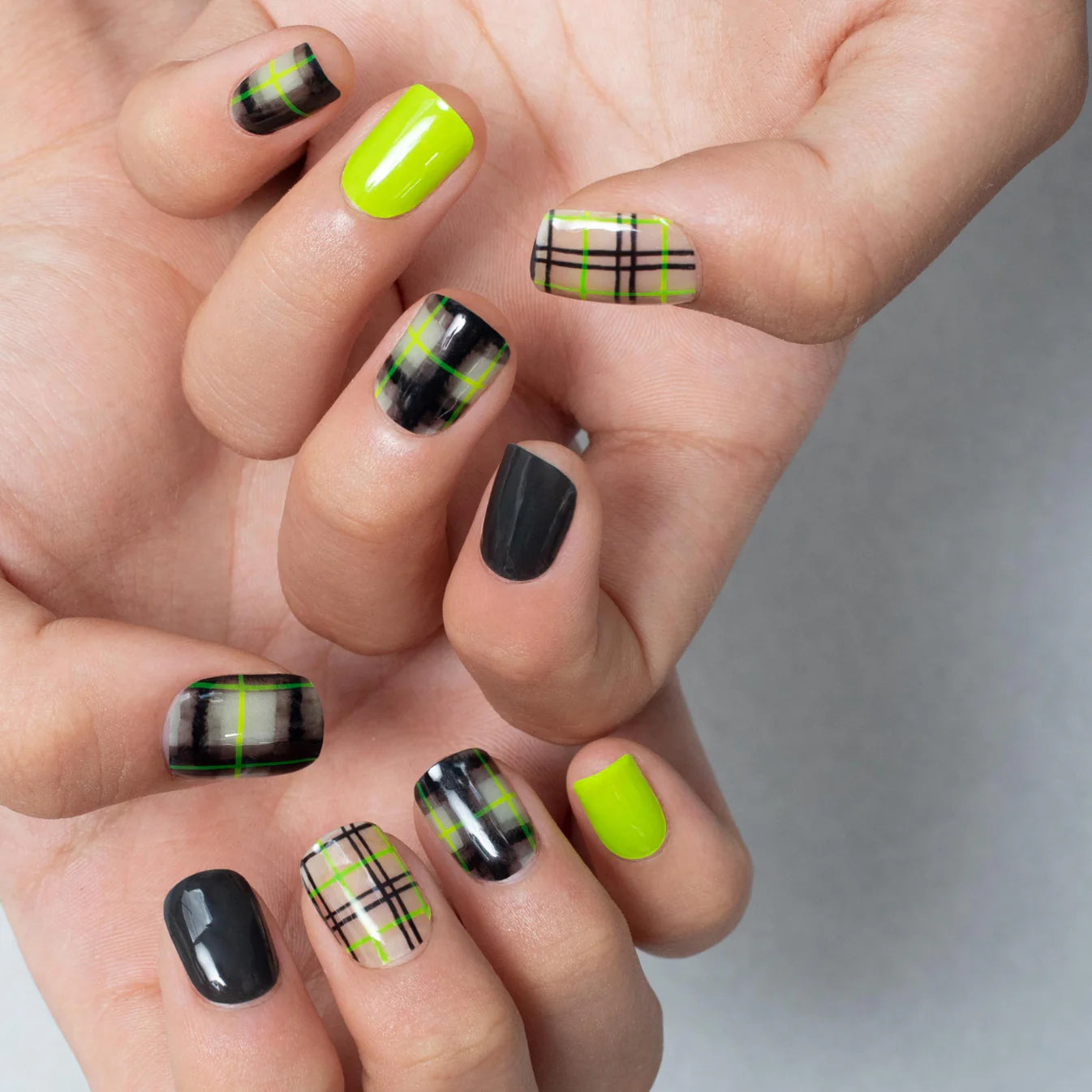 【esshimo】EN035 Black Neon Check(ブラックネオンチェック) ※11/12〜18より順次配送